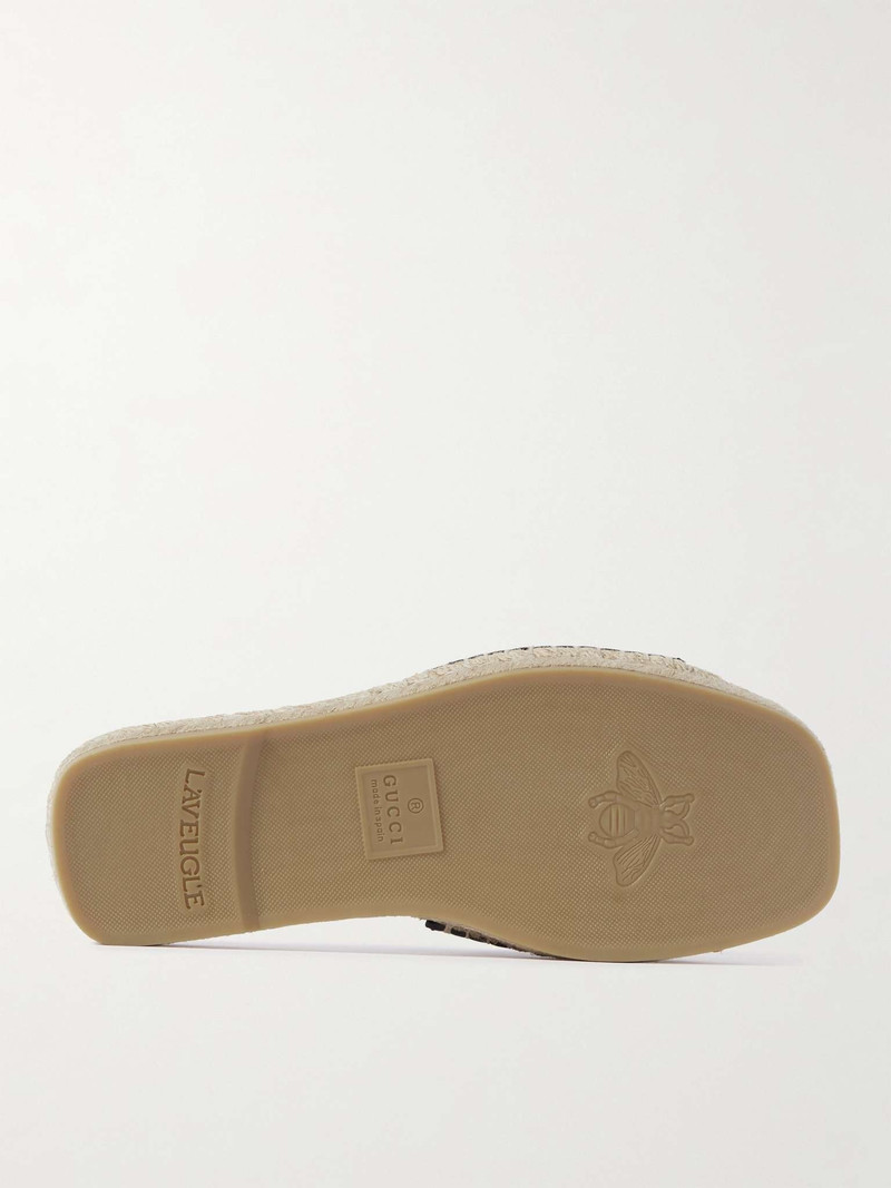 Logo-Cutout Leather Sandals 6