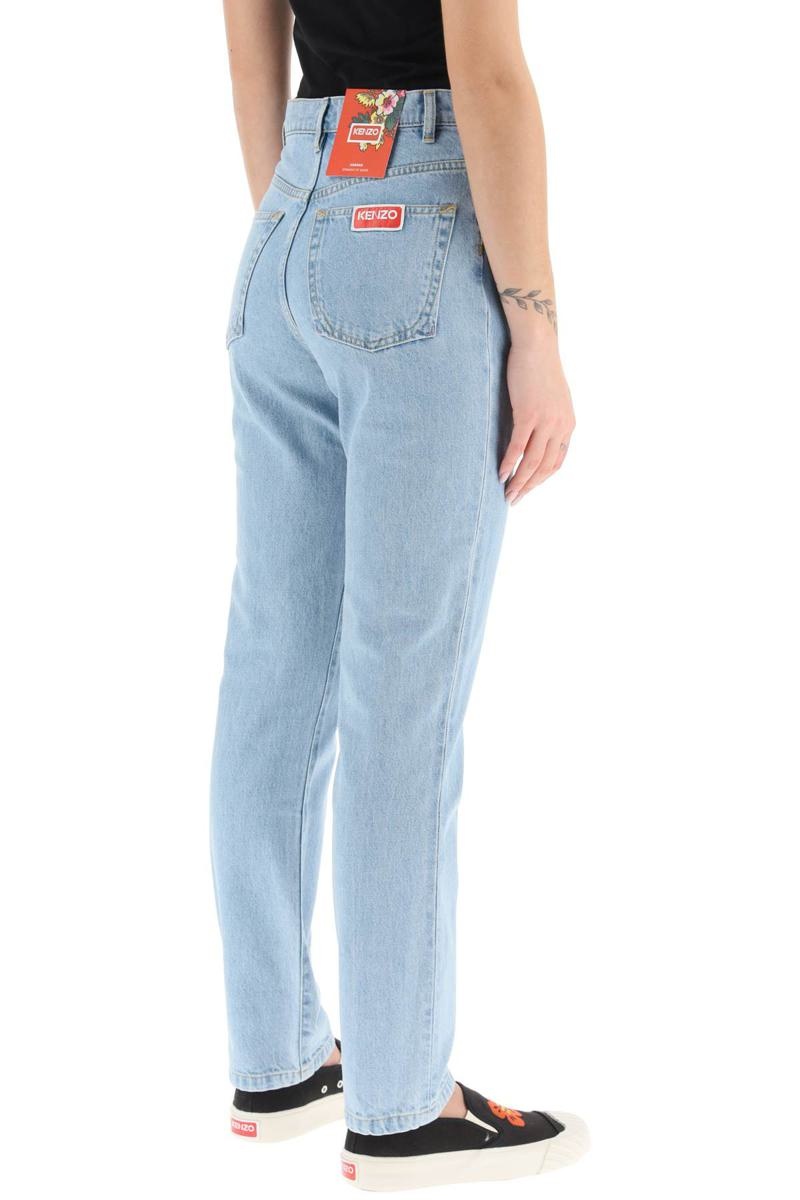 KENZO STRAIGHT-LEG BLEACHED JEANS - 3