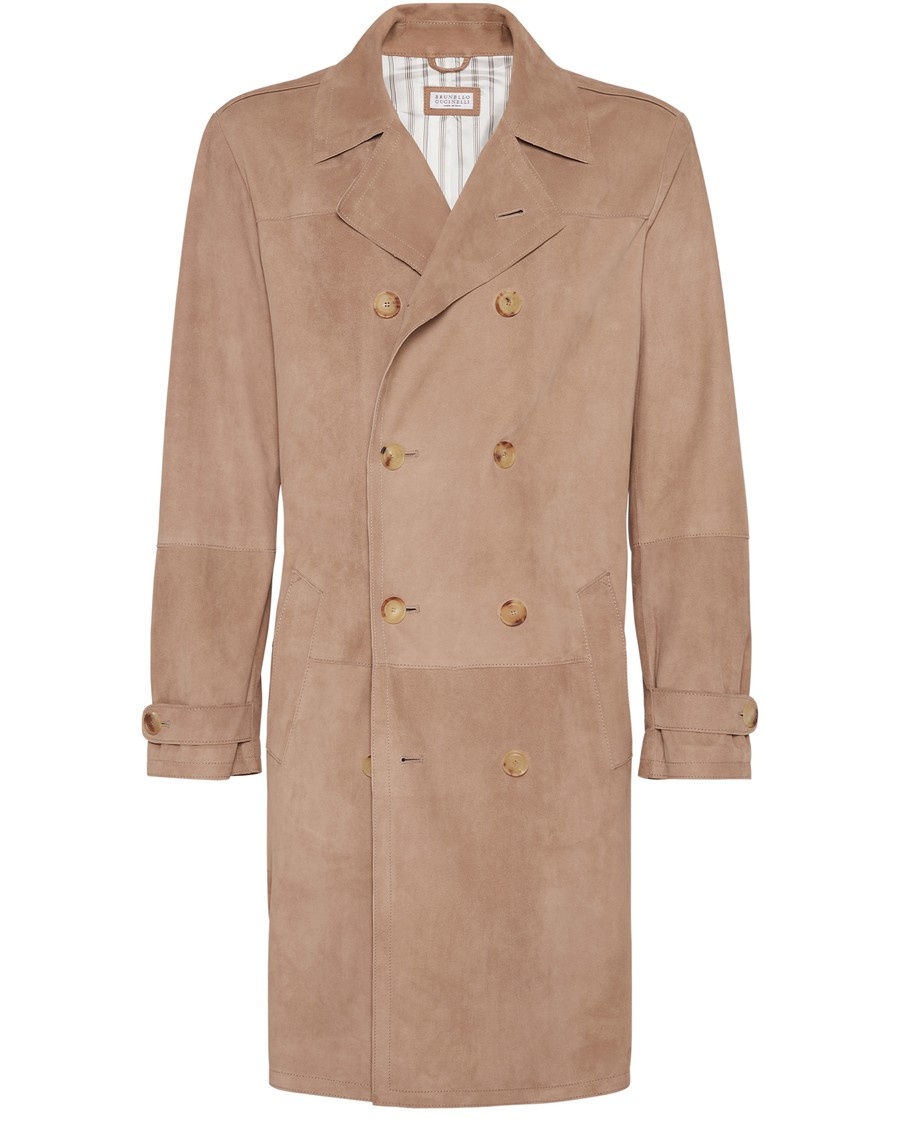 Brunello Cucinelli Suede trench coat | 24s | REVERSIBLE