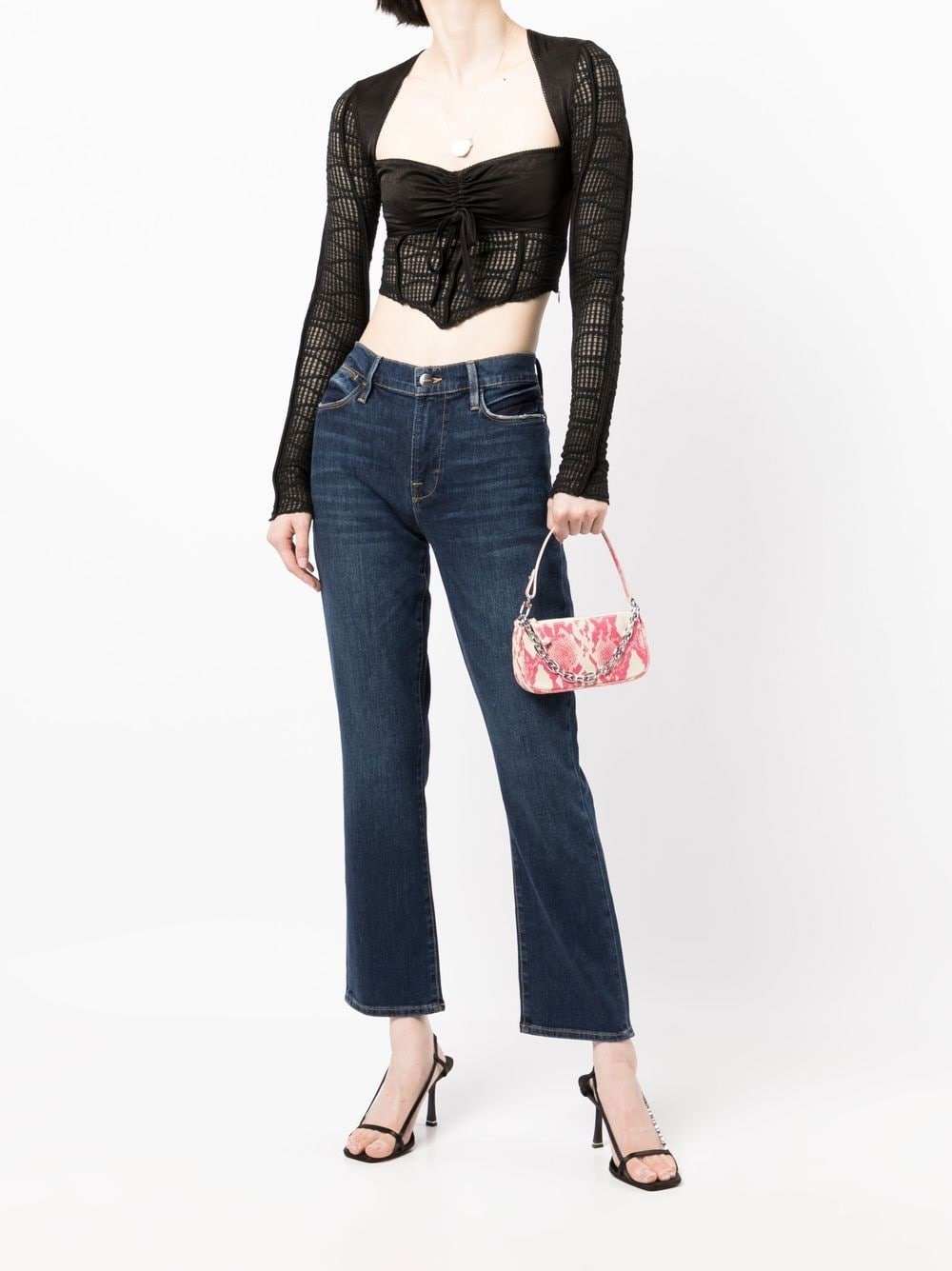 high-waist straight-leg jeans - 2