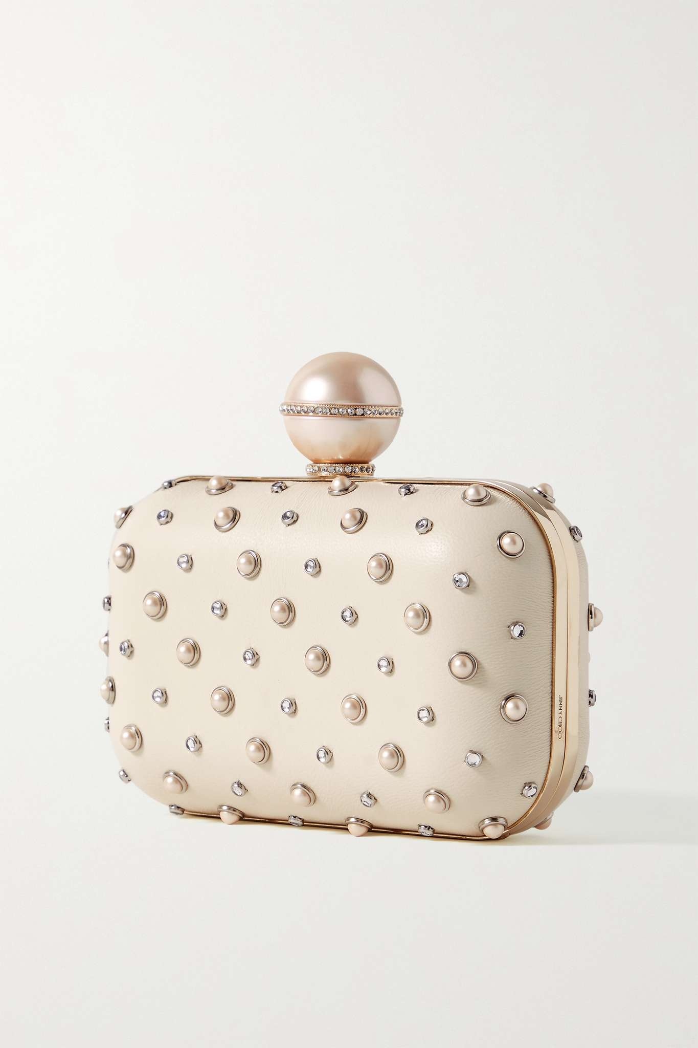 Cloud embellished leather clutch - 3