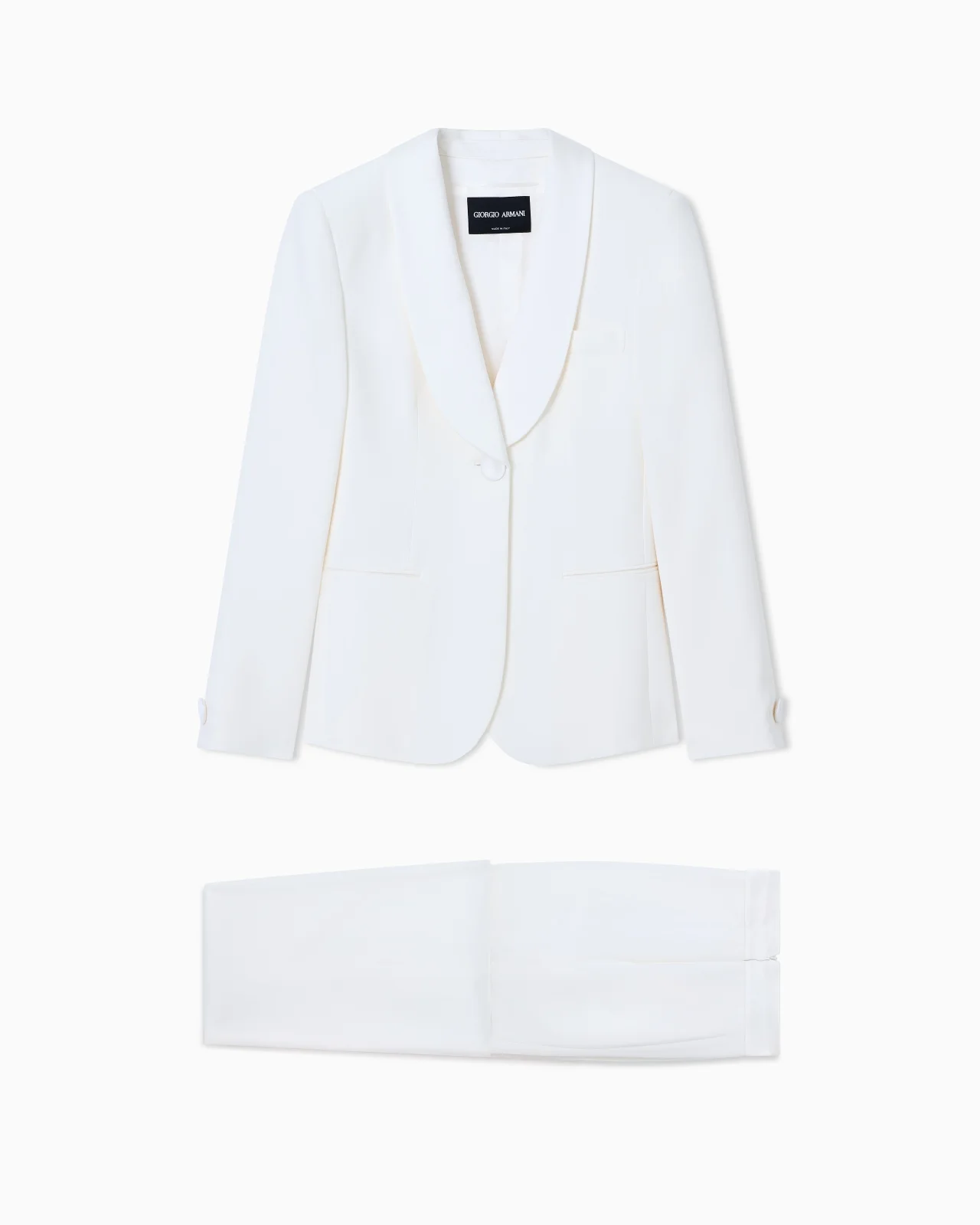 Pure silk crêpe tuxedo - 1