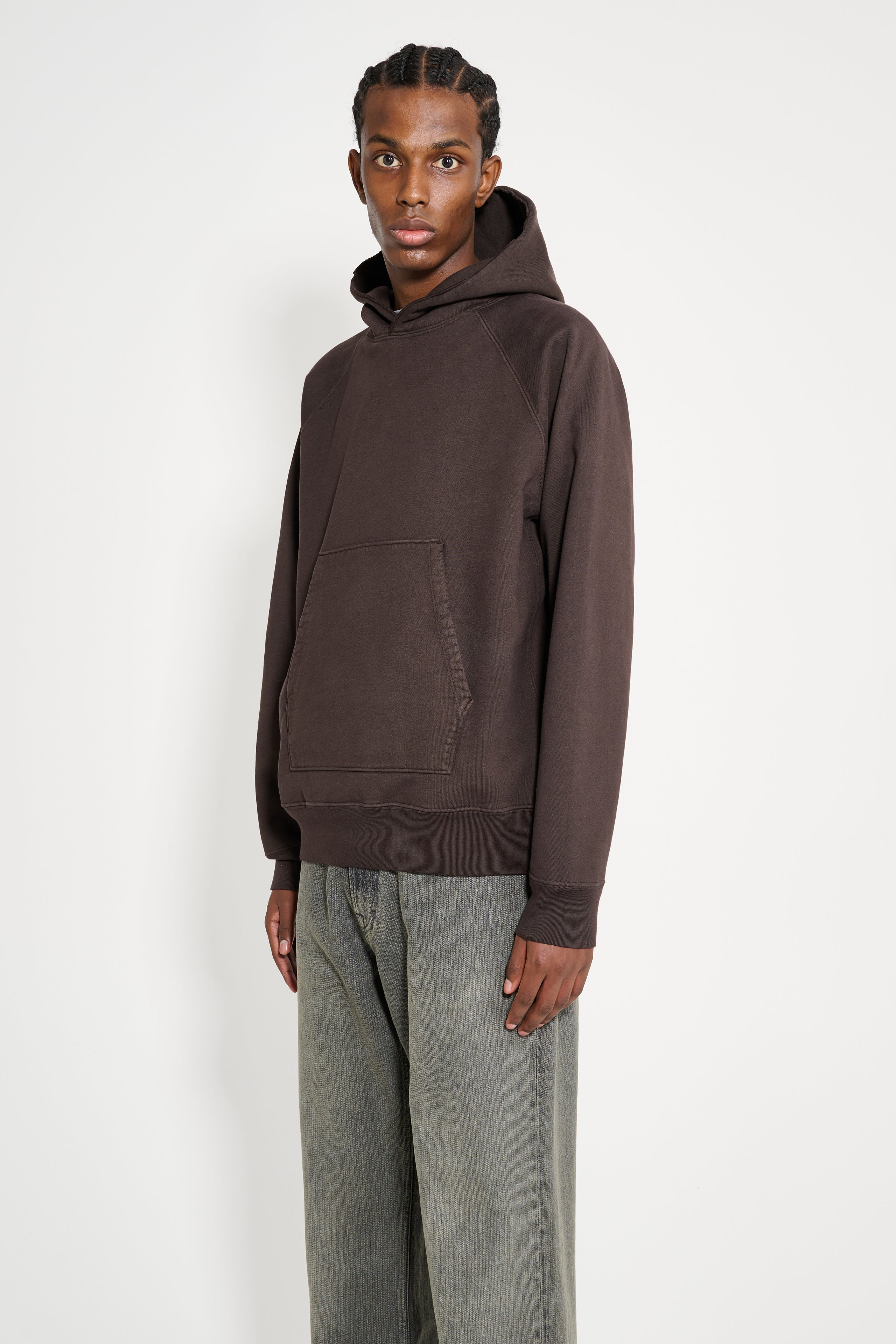 LADY WHITE CO. SUPER WEIGHTED HOODIE BLACK MUSHROOM - 2