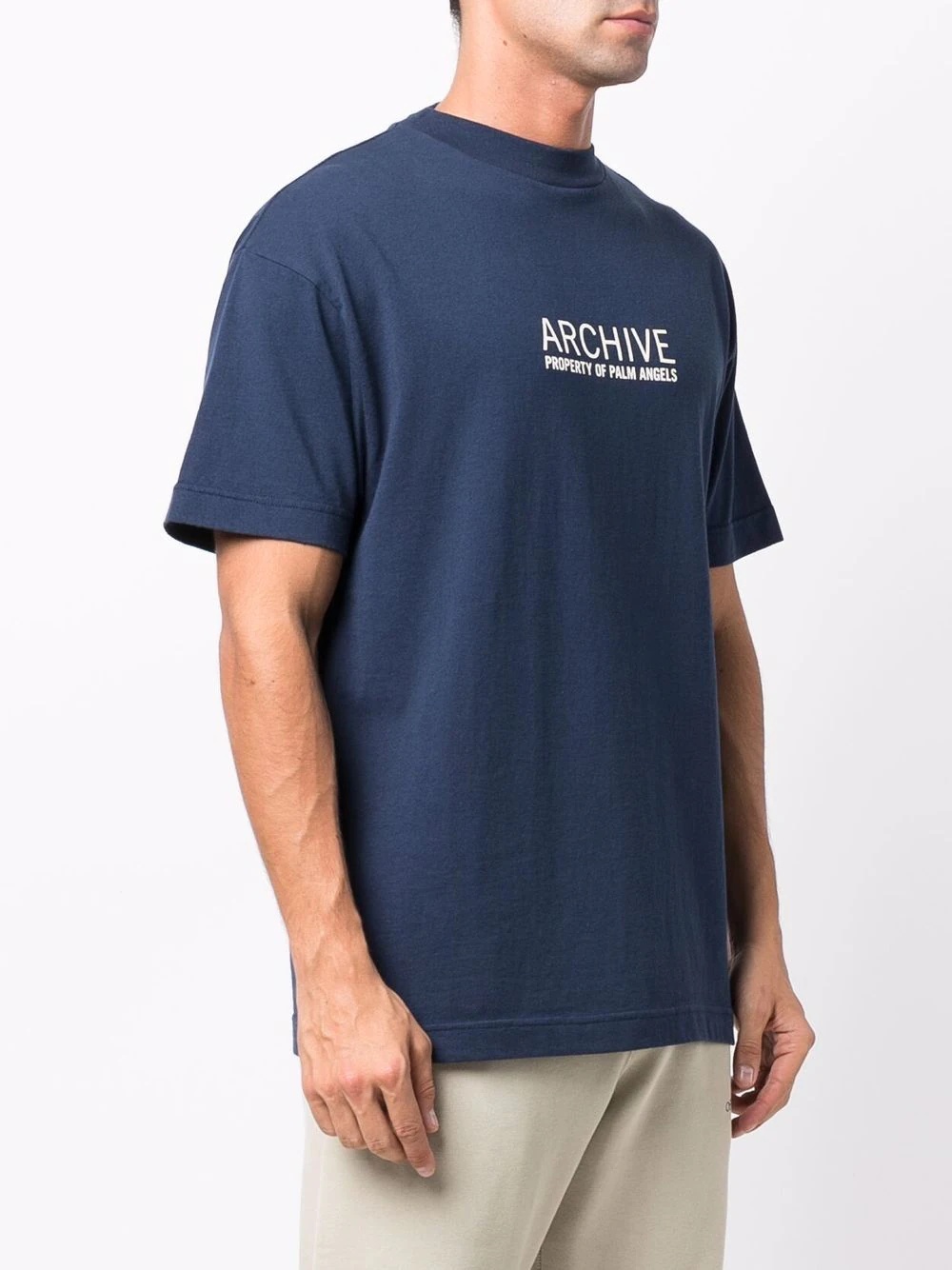 Archive logo-print round-neck T-shirt - 3