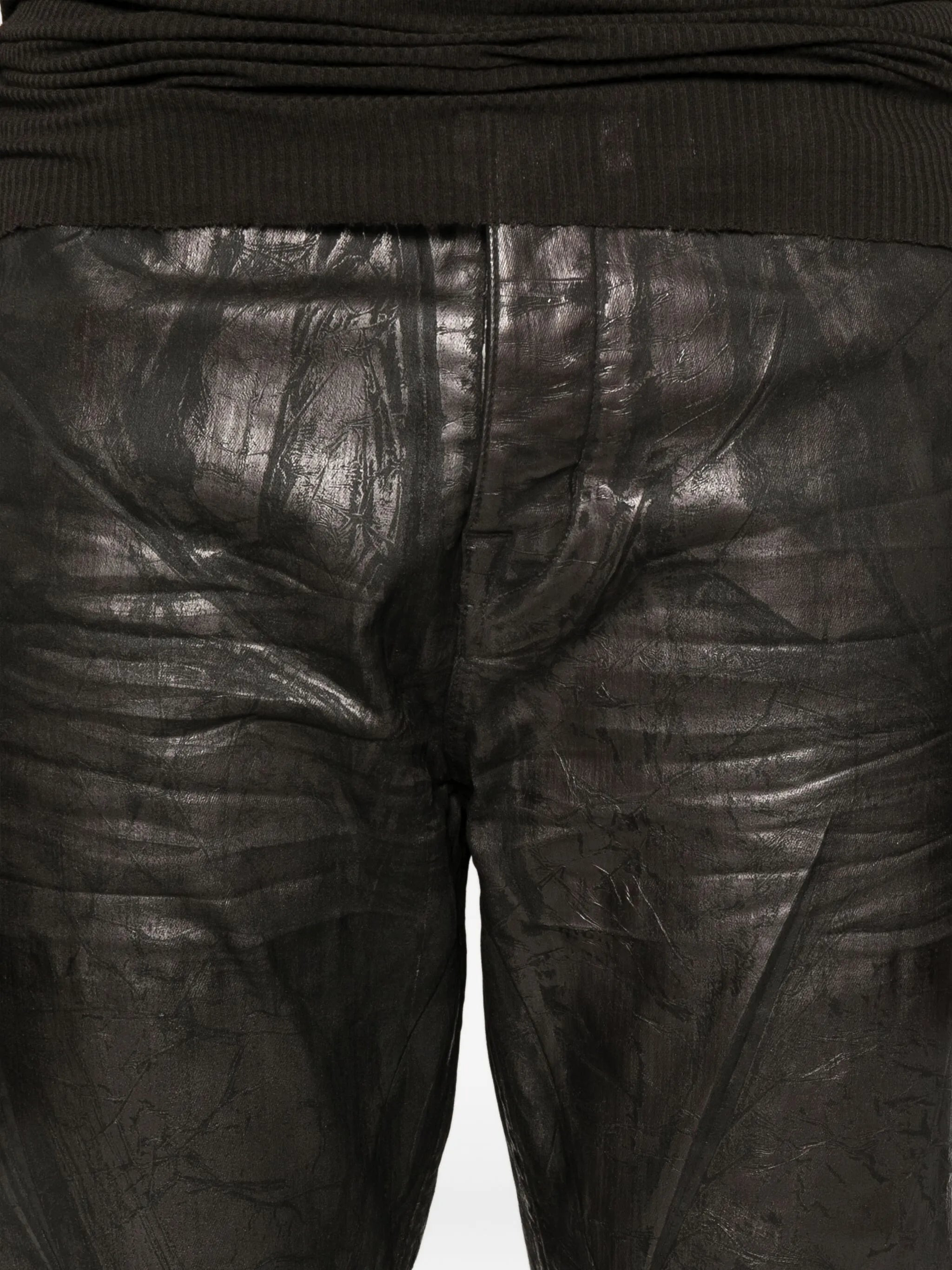 Rick Owens Drkshdw Crackled-effect Flared Jeans - 3