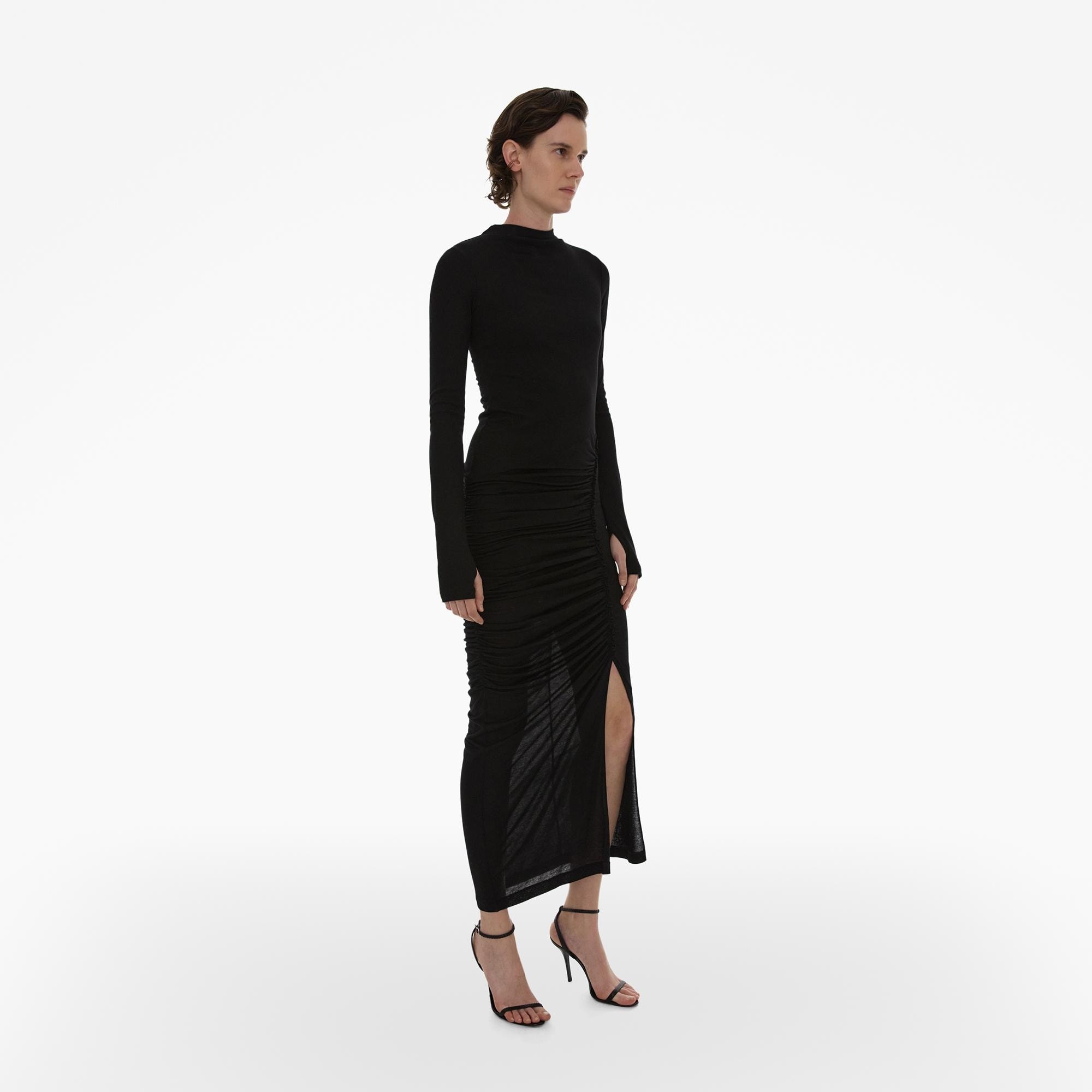 RIBBED COMBO MAXI DRESS - 5