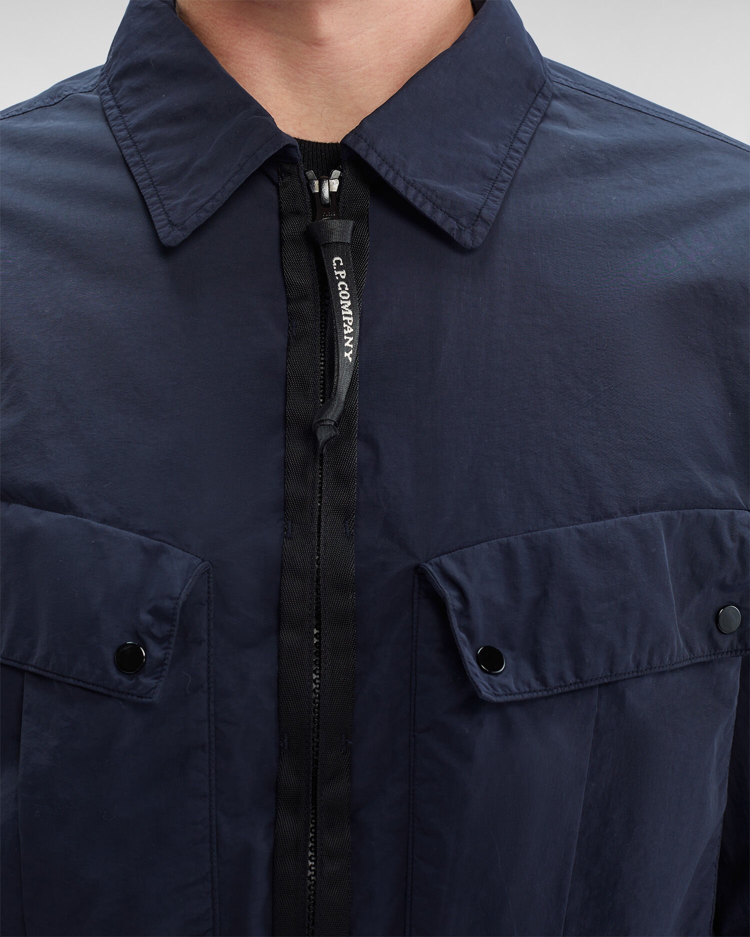 C.P. Company Flatt Nylon Zipped Overshirt REVERSIBLE