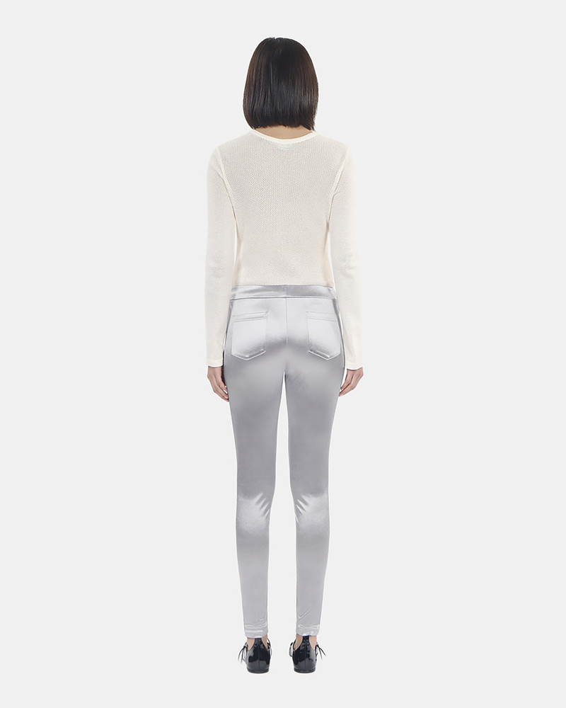 SILVER SATIN LEGGINGS 3
