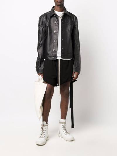 Rick Owens DRKSHDW Phled draped-strap shorts outlook