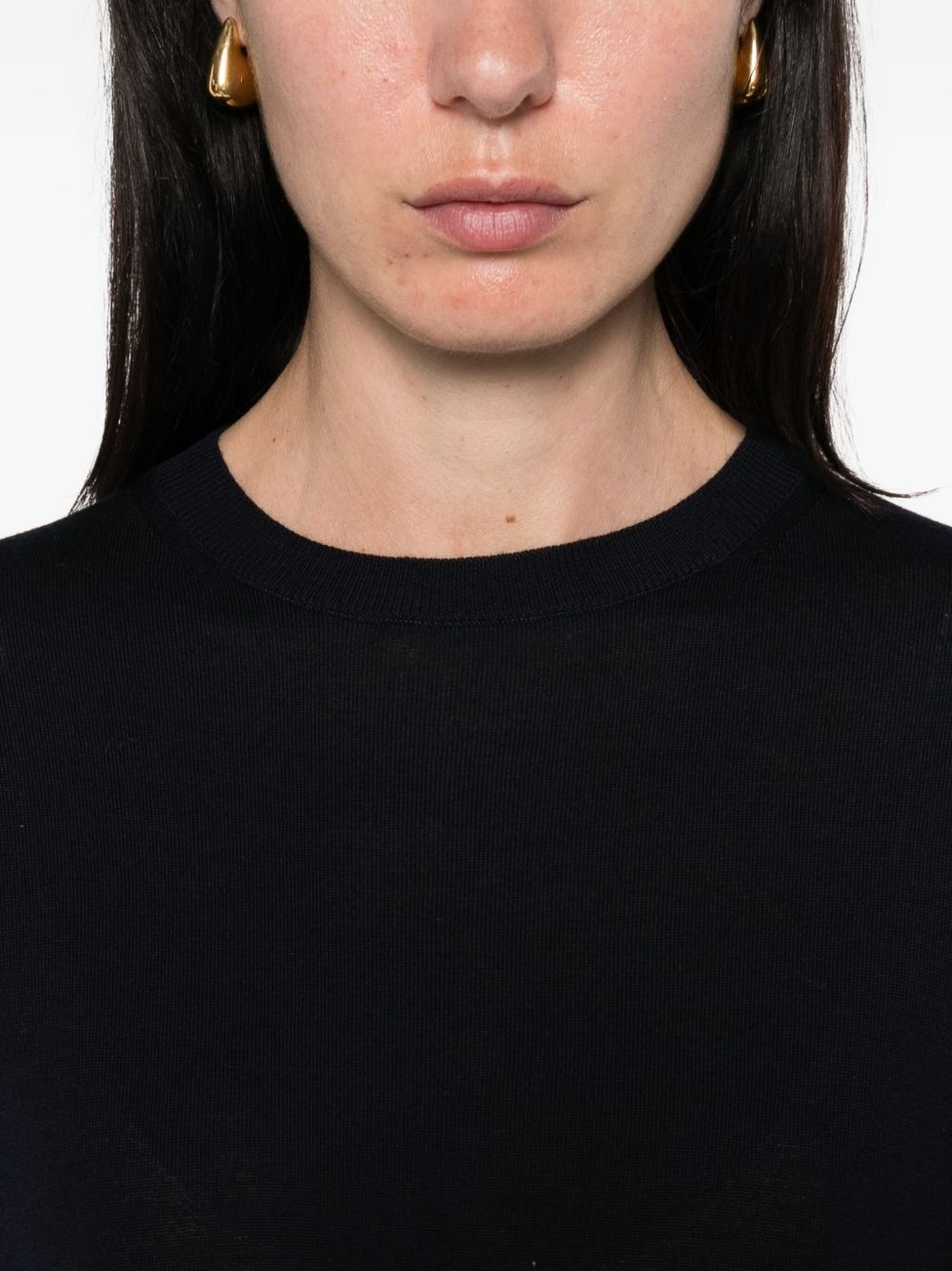 balloon-sleeve wool top - 5