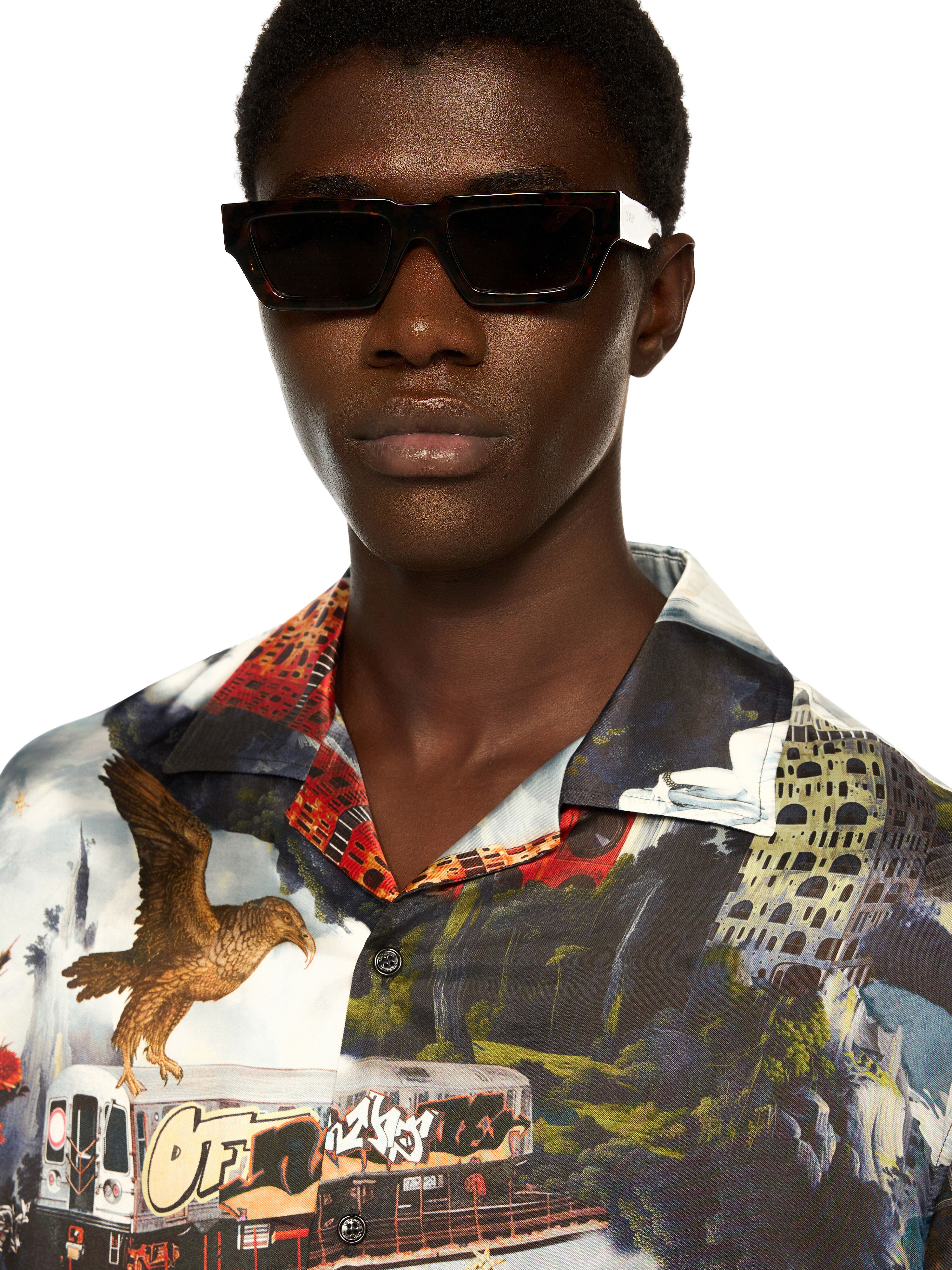 World Paint Viscose Bowling Shirt - 5
