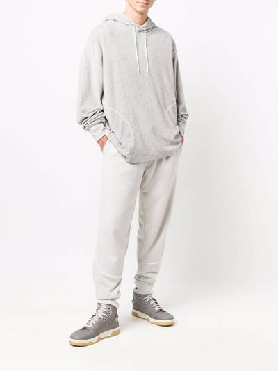 Helmut Lang towel-effect hoodie outlook