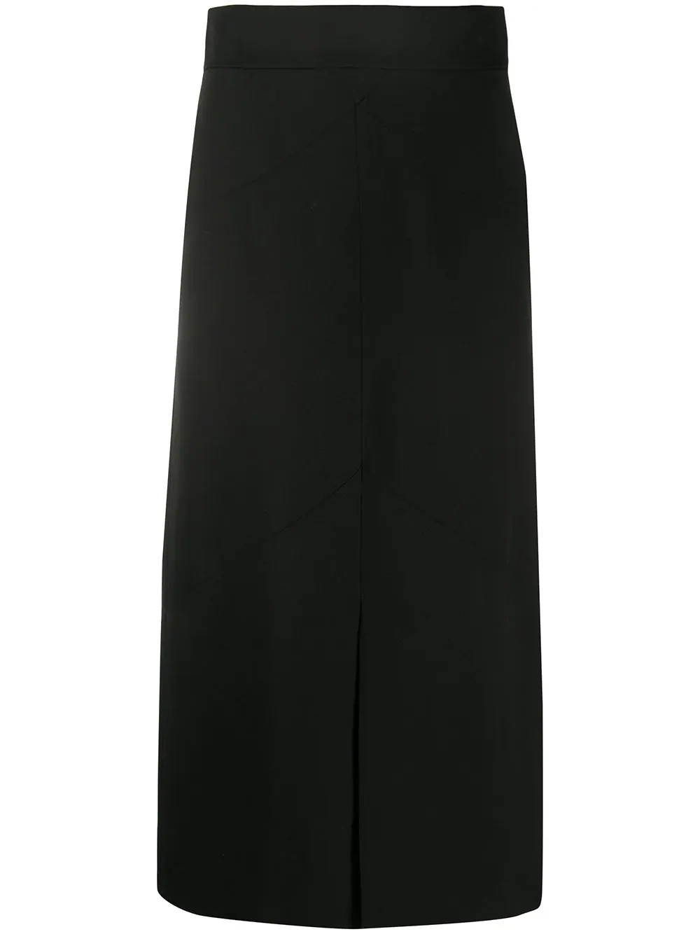 midi-length tonal stitch skirt - 1