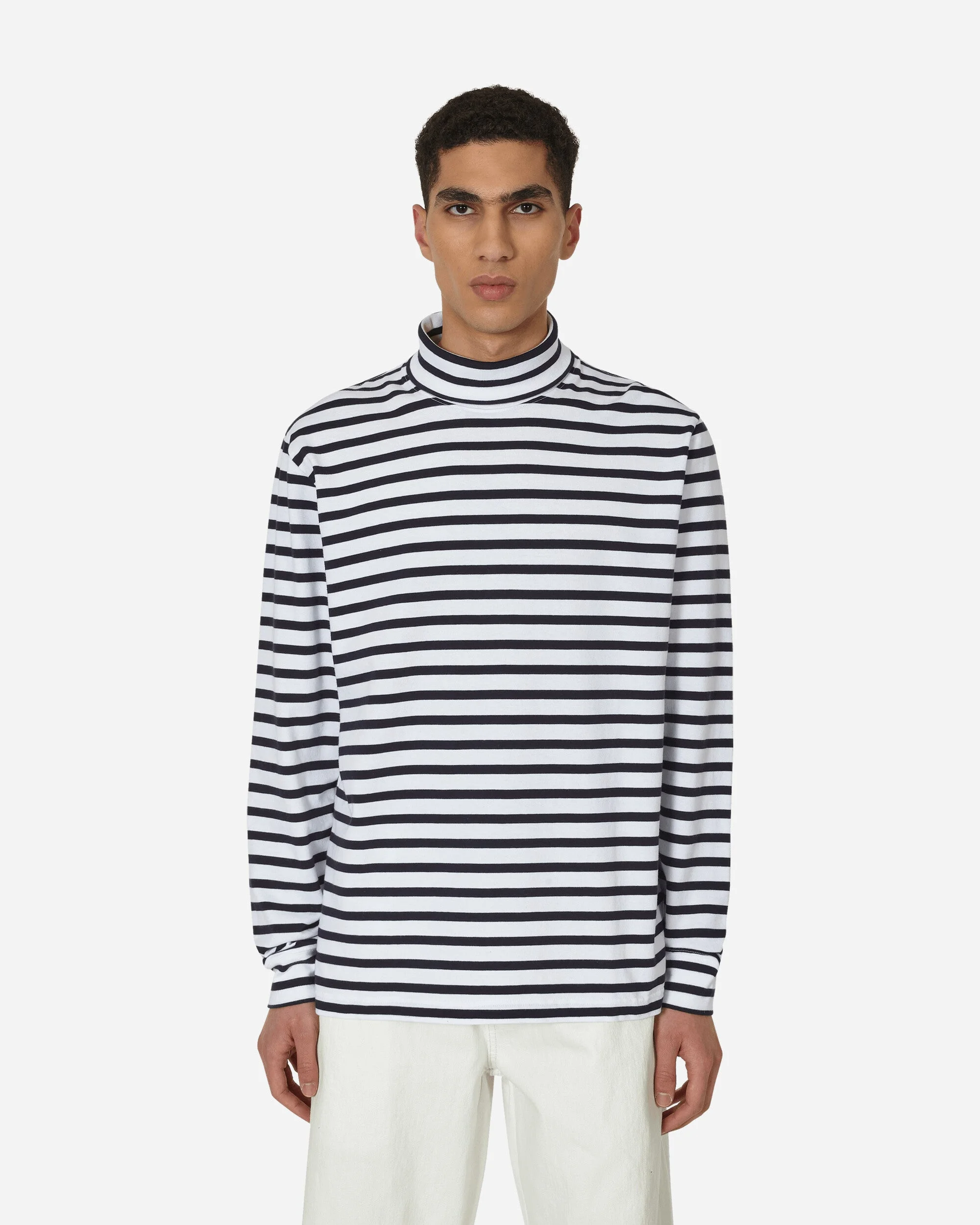Breton Stripe Turtleneck Navy / White - 1