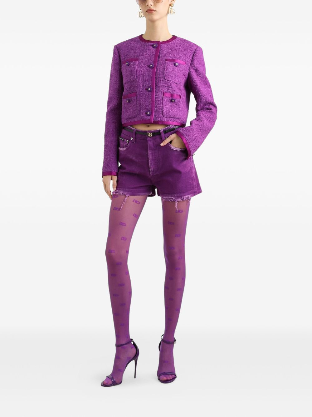 Rachel tweed single-breasted jacket - 2