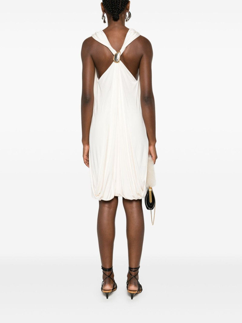 Lanvin brooch-detail midi dress outlook