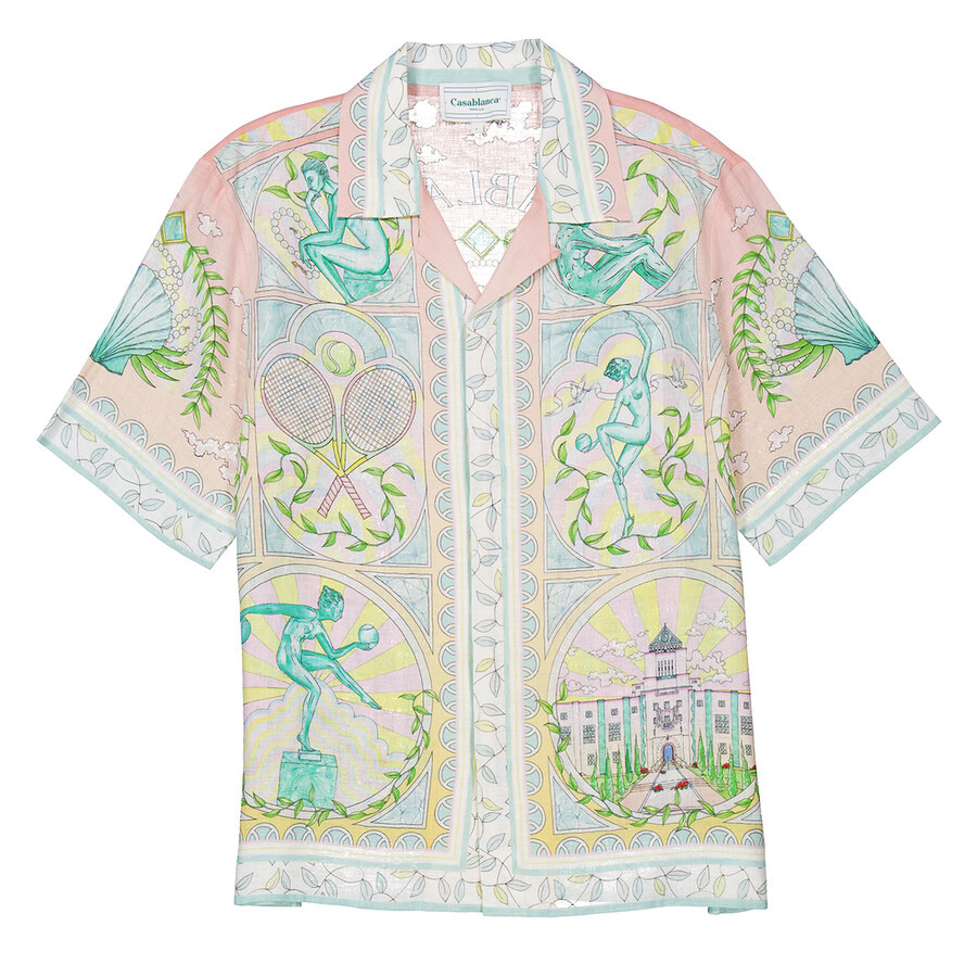 Casablanca Men's Vase Linen Shirt - 4