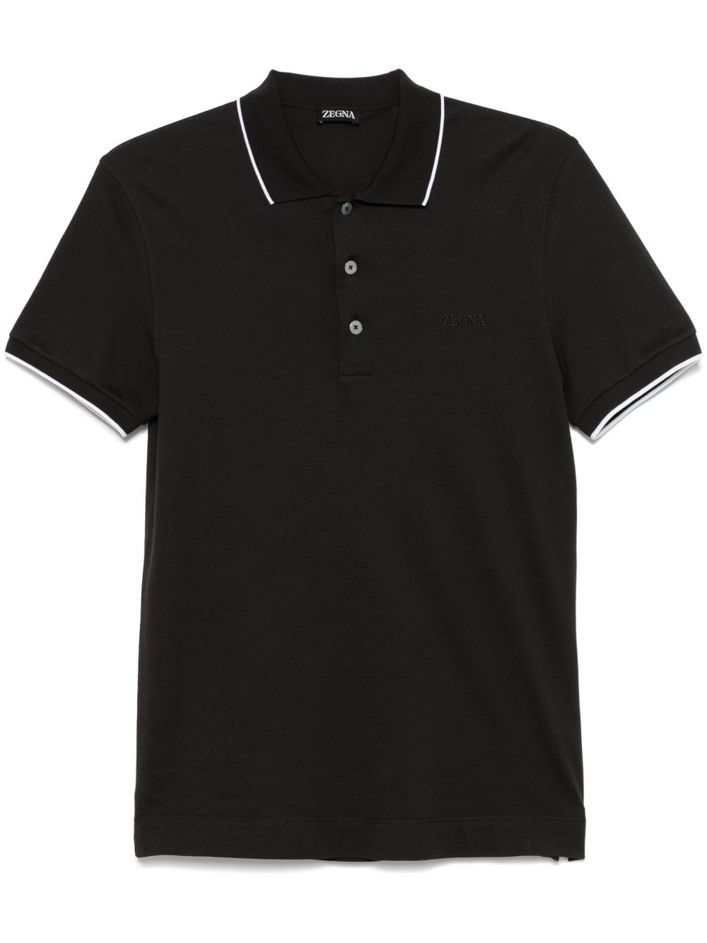 stretch-cotton polo shirt - 1