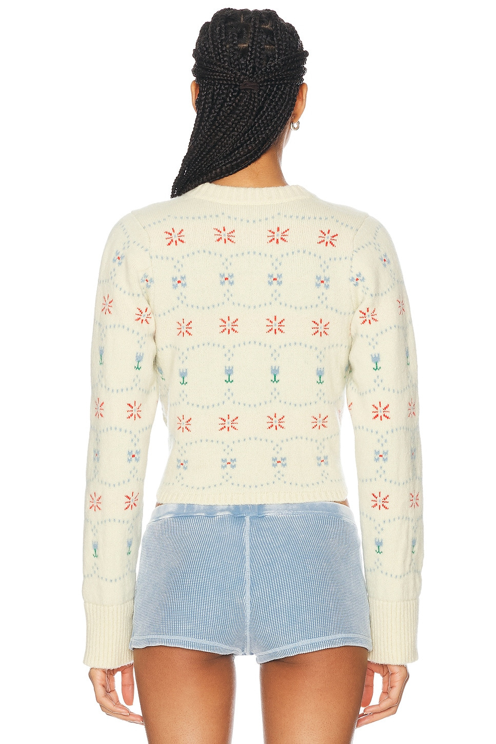 Western Fair Isle Cashmere Cardigan - 3