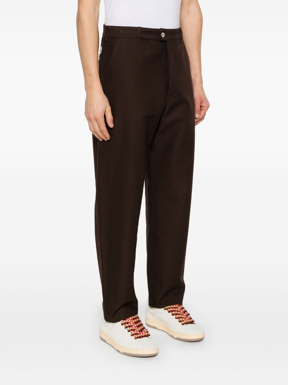 cotton tapered trousers - 3
