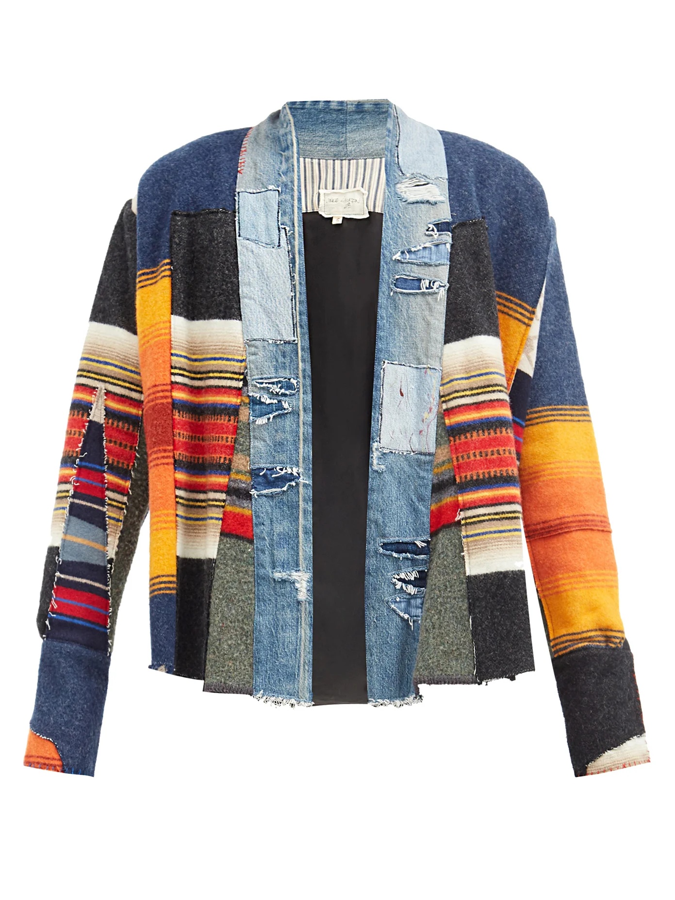 GL1 Blanket Scrapwork upcycled denim & wool jacket - 1