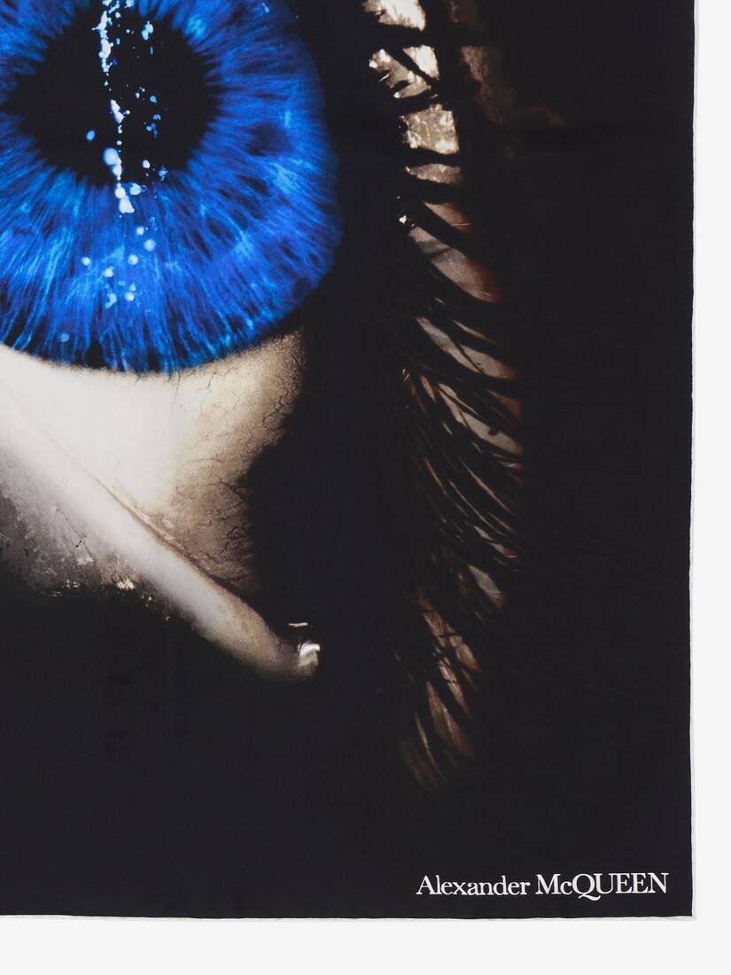 Women's Iris Foulard in Black/blue - 3
