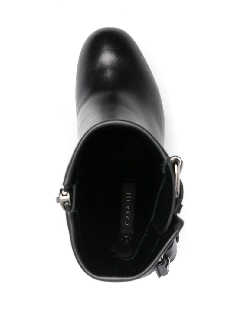 130mm leather ankle boots 4