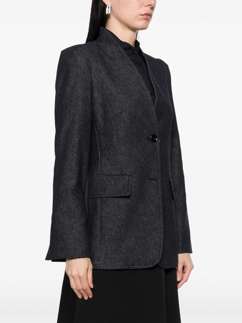Cotton single-breasted jacket - 2