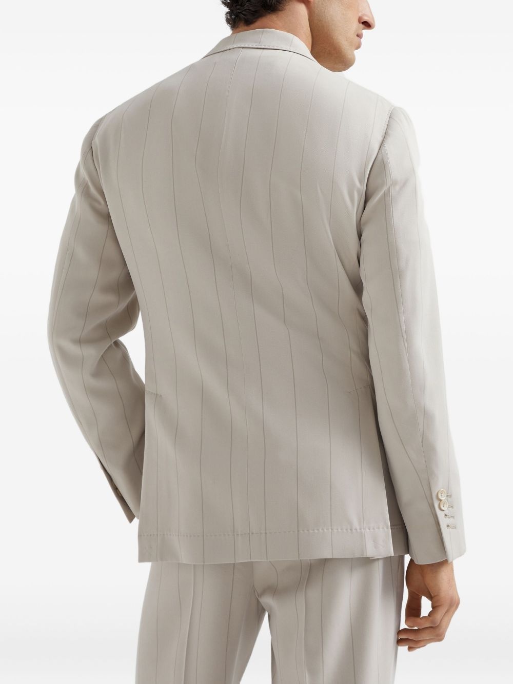 silk-twill blazer - 4