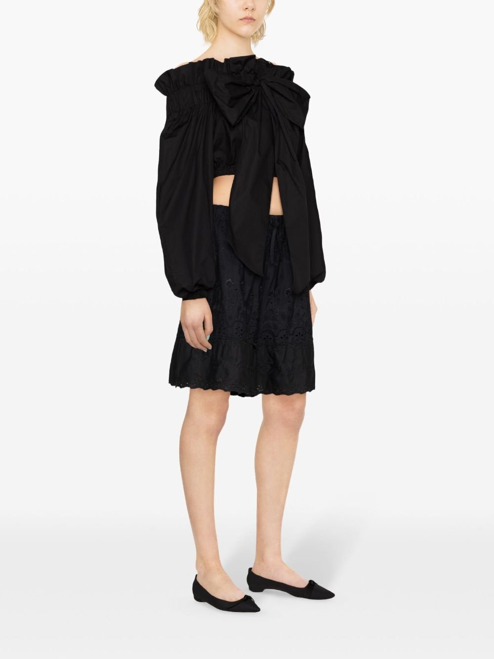 bow-detailing bustier blouse - 3