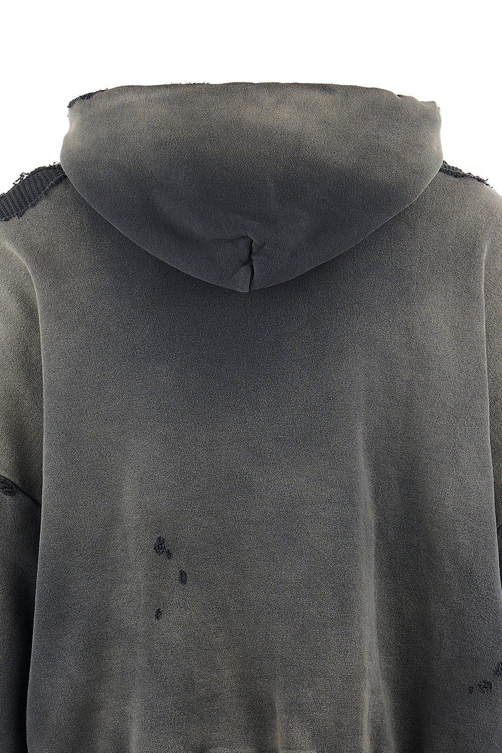 ZIP UP HOODIE/DOUBLE FACE / BLK - 4