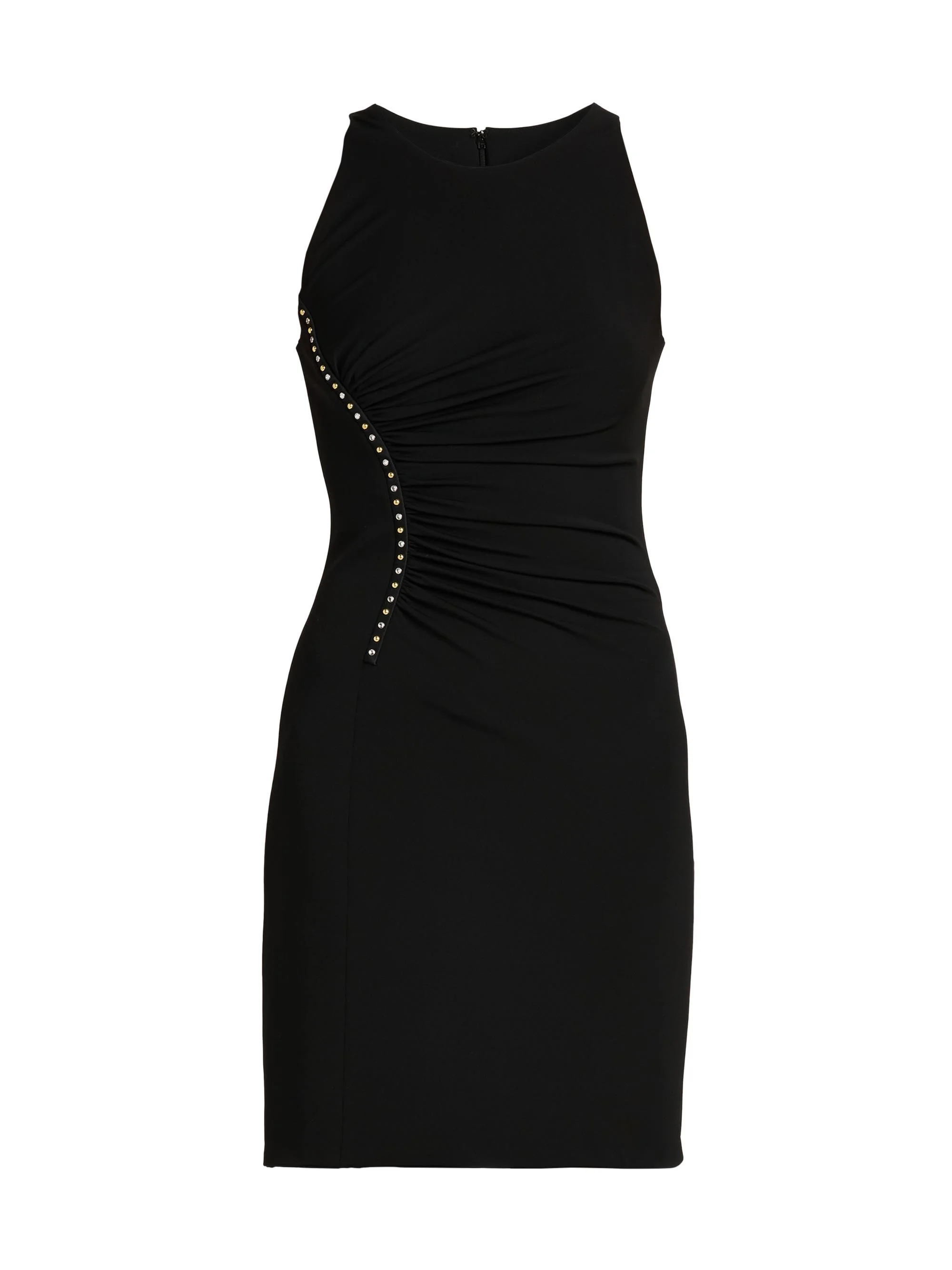 Women's Stretch Crêpe Embellished Minidress - Black - 1