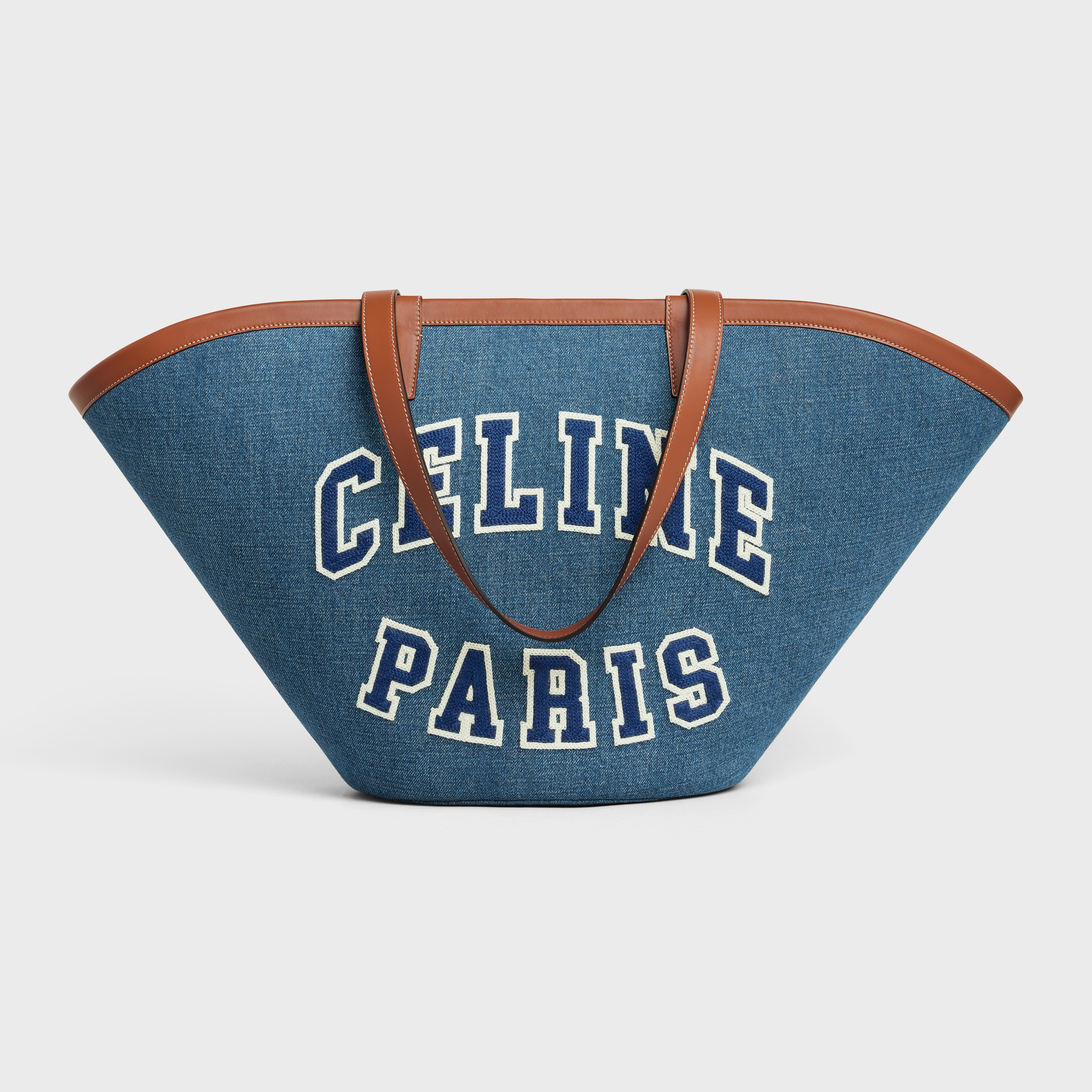Large Couffin in DENIM with celine paris AND CALFSKIN - 1
