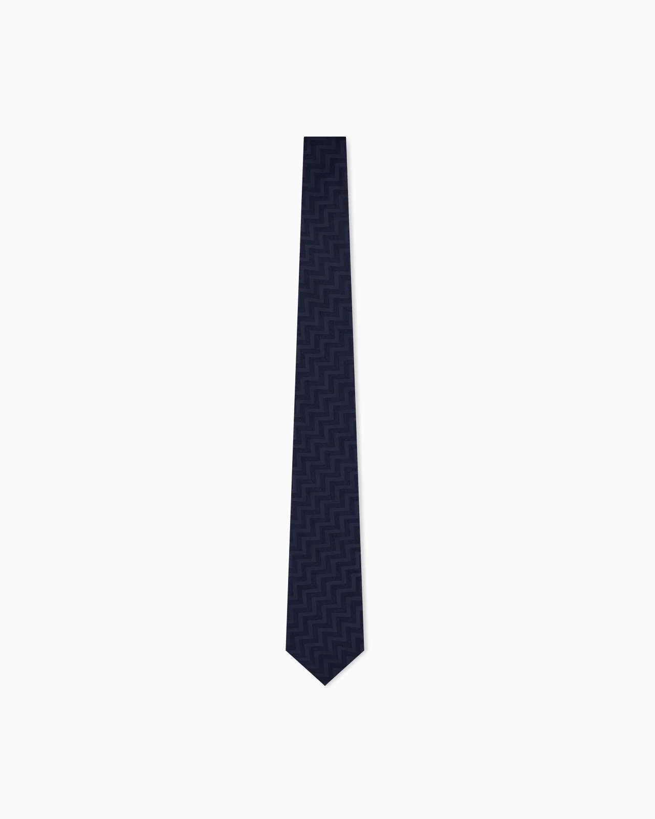 WOVEN TIE IN SILK AND ACRYLIC - 1