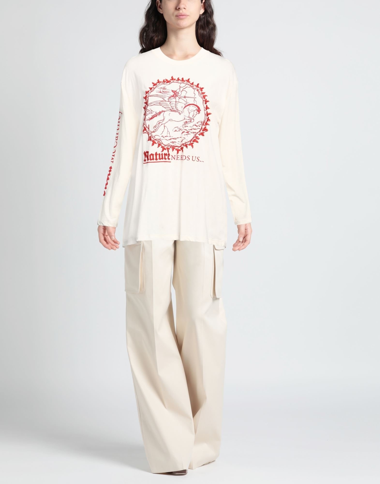 Beige Women's T-shirt - 2