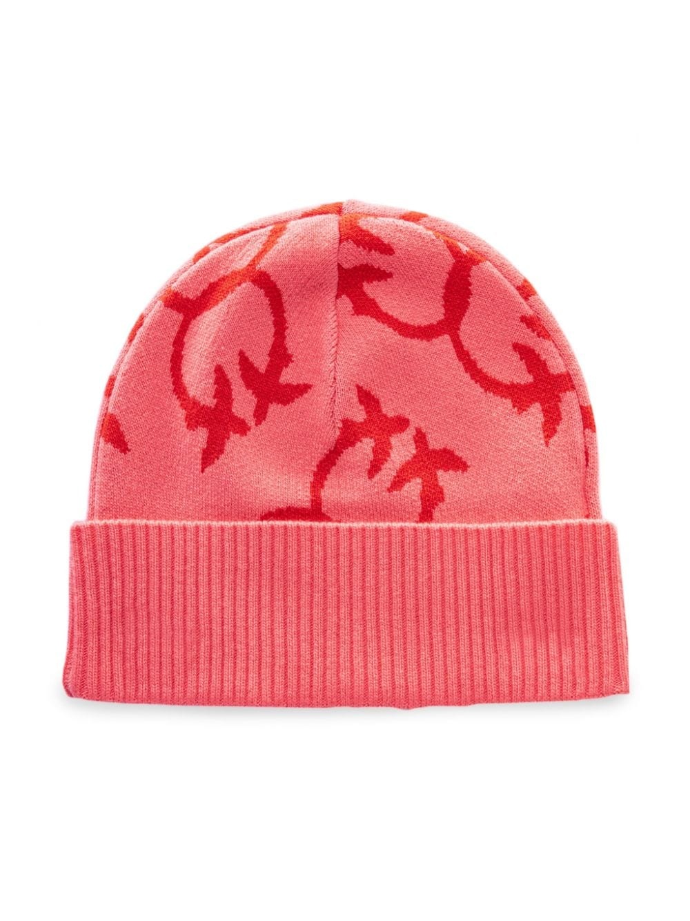 logo-jacquard beanie hat - 2