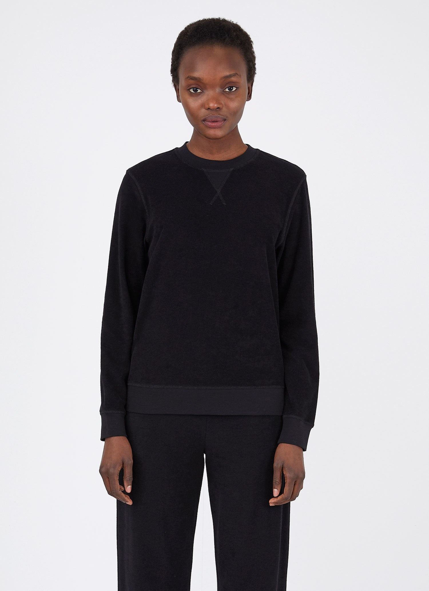 Towelling Sweatshirt - 1