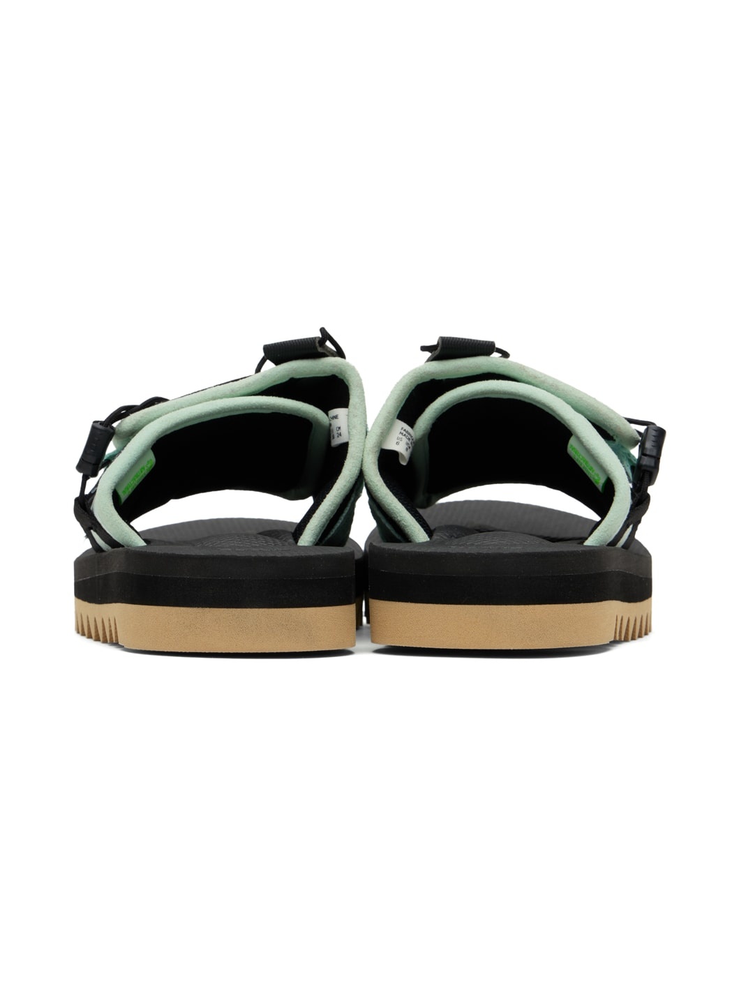 Black & Green DAO-2ab2 Sandals - 2