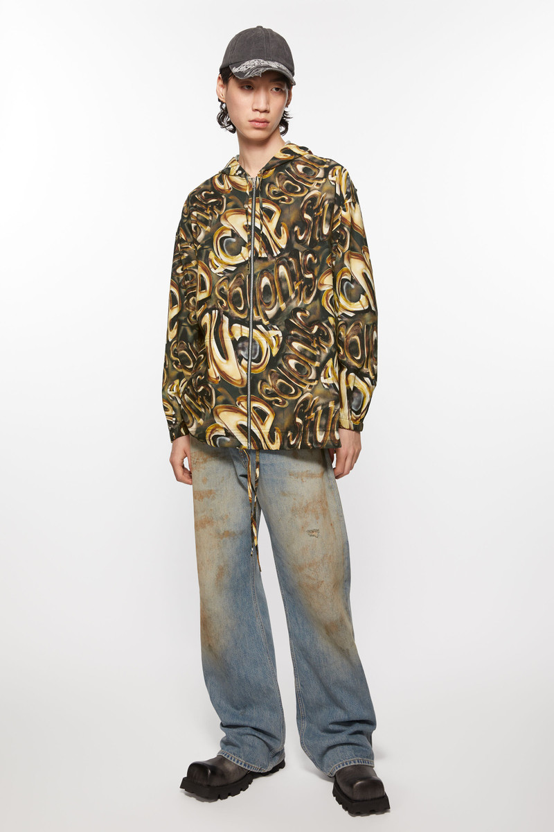 Hooded logo jacket - Black/gold 5