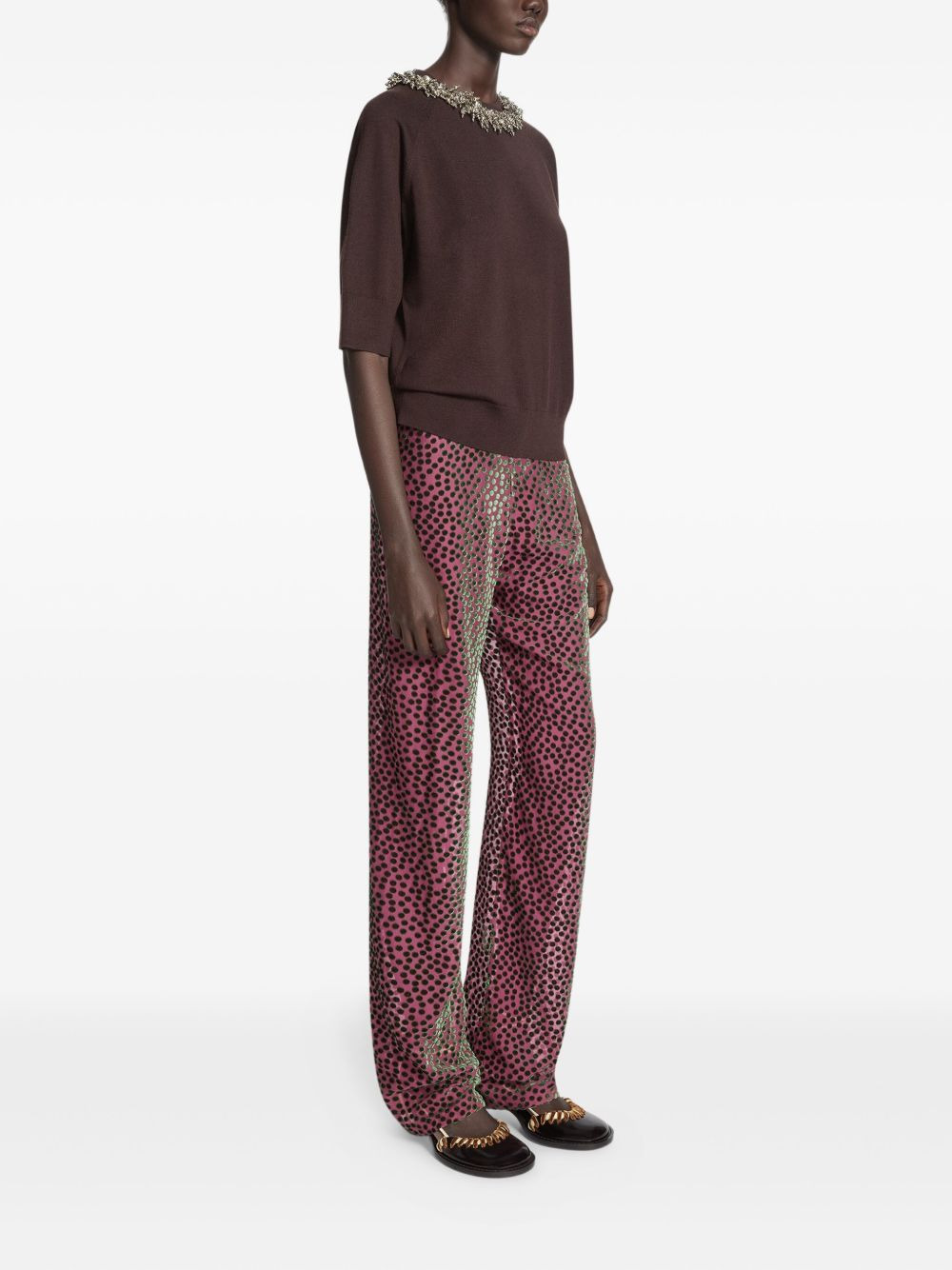 elasticated polka-dot trousers - 3