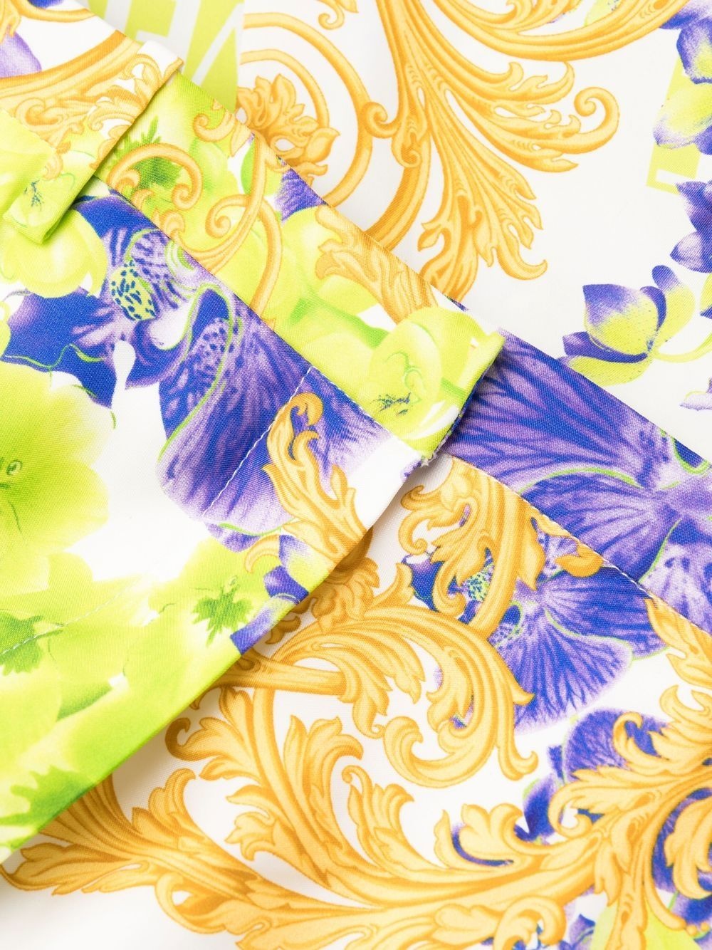 baroque-print trousers - 6