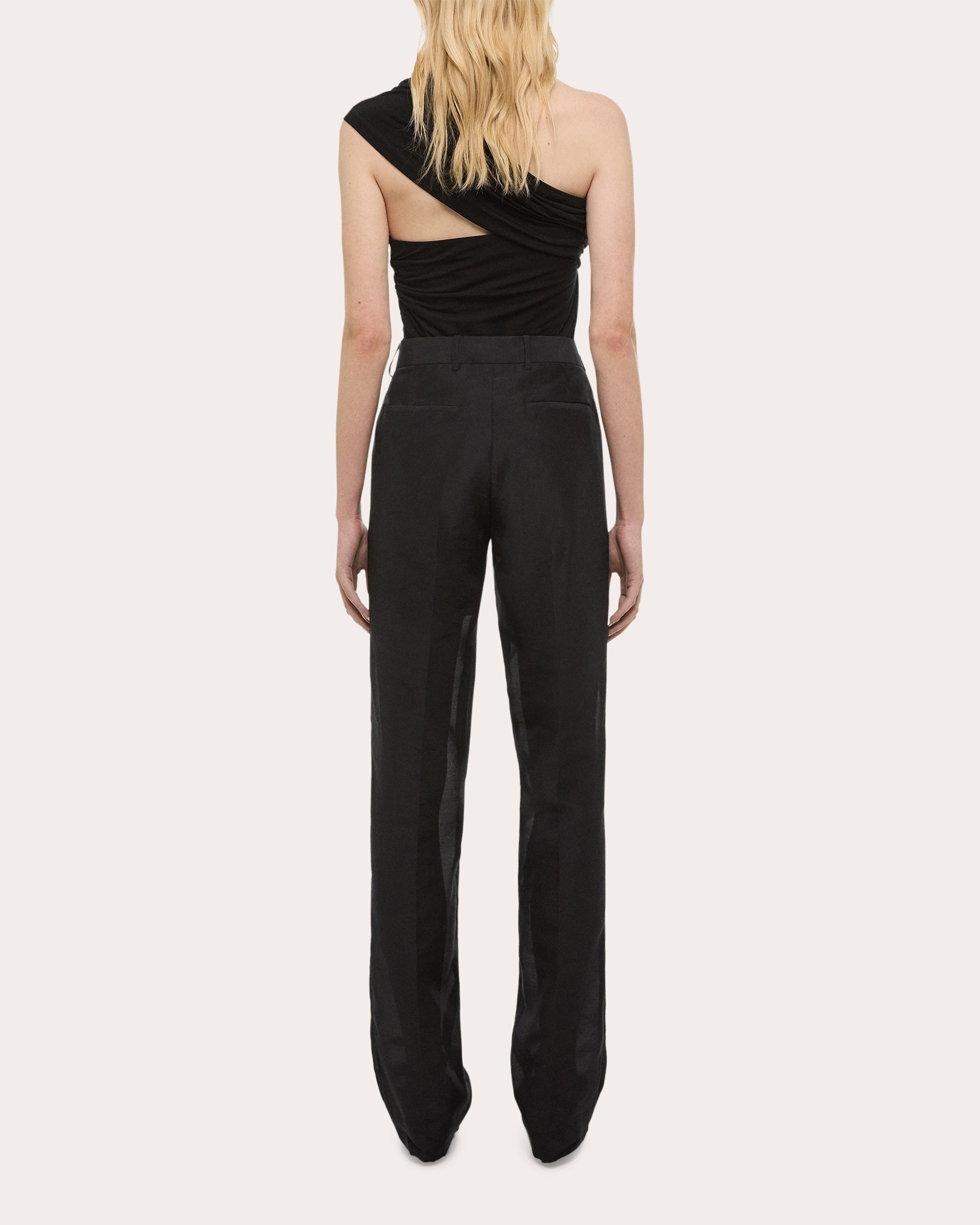 Straight-Leg Organza Car Pants - 2