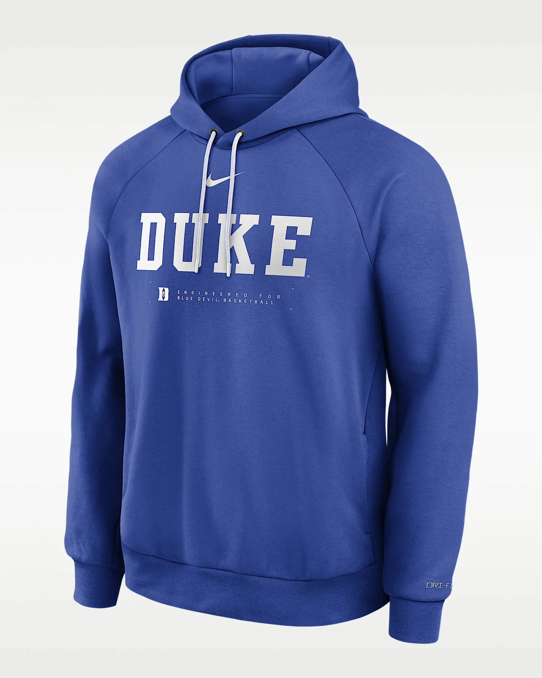 Duke Courtside Basketball Practice Men's Nike Dri-FIT Pullover Hoodie - 1