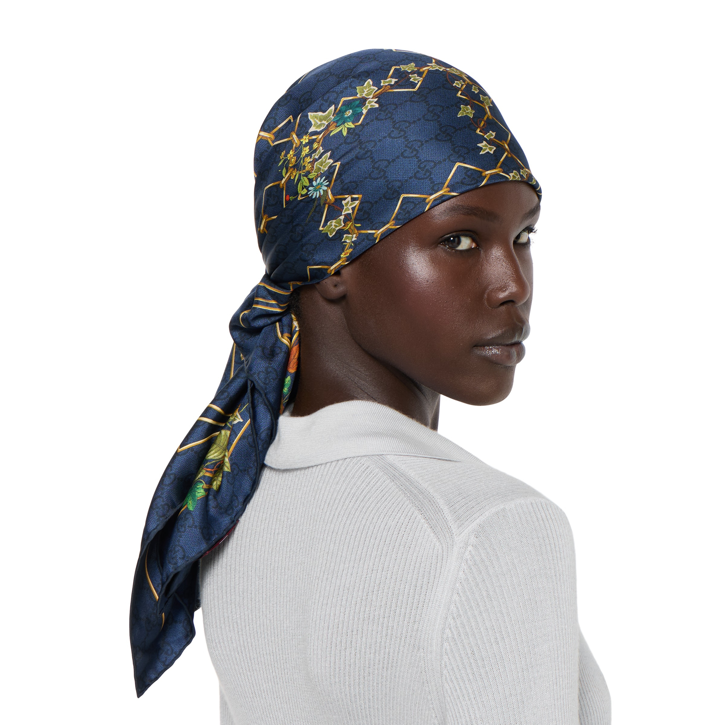 Printed silk twill carré - 4