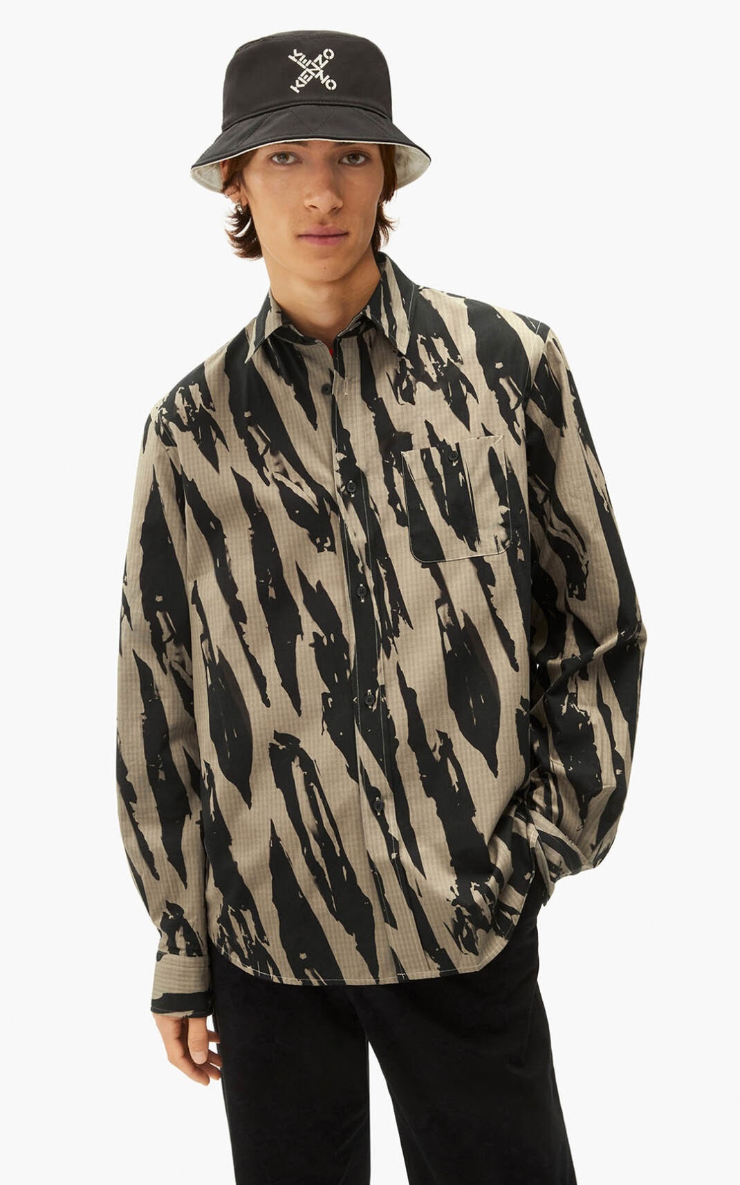 'Pleat Camo' casual shirt - 2