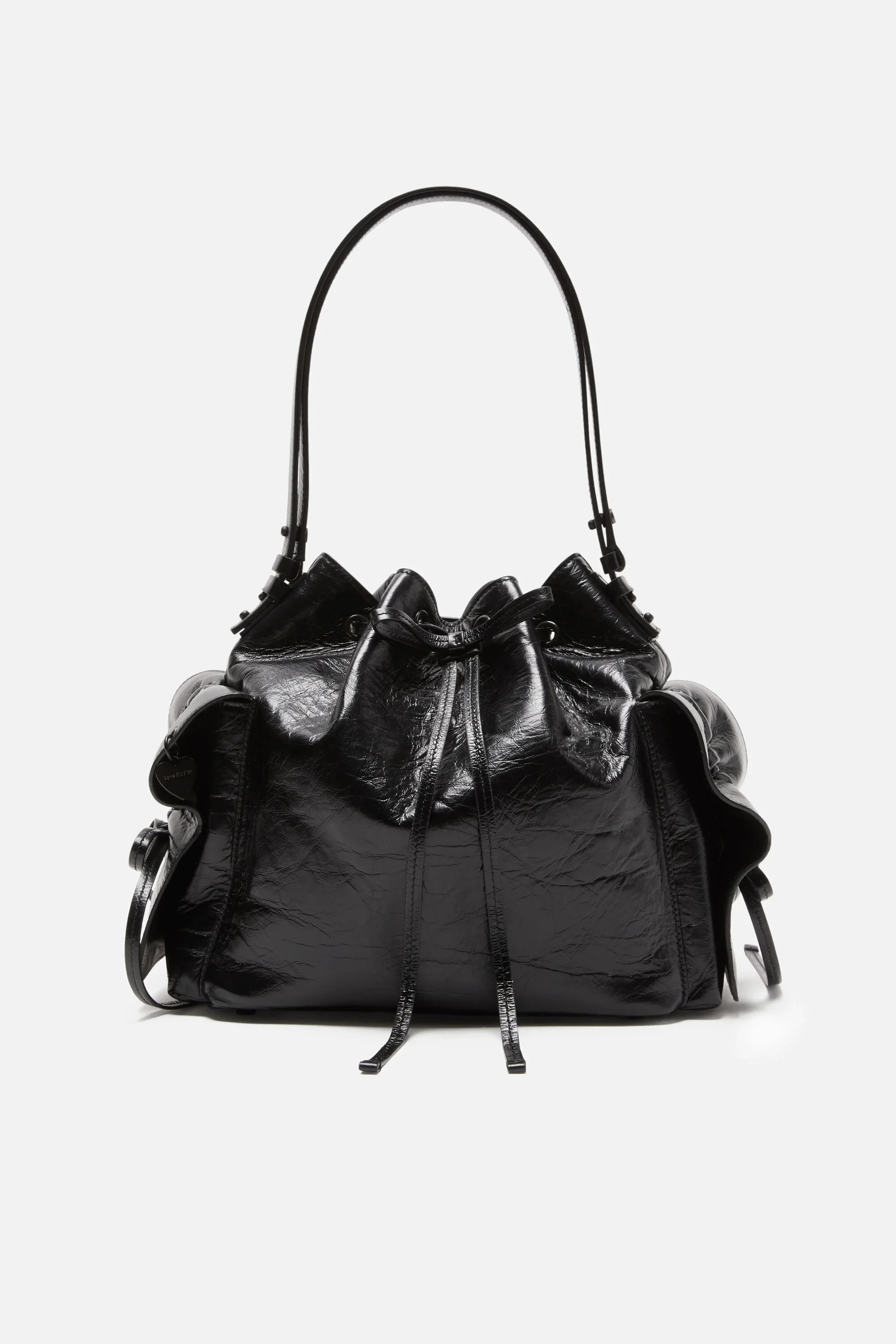 Multipocket bucket bag - Black - 1