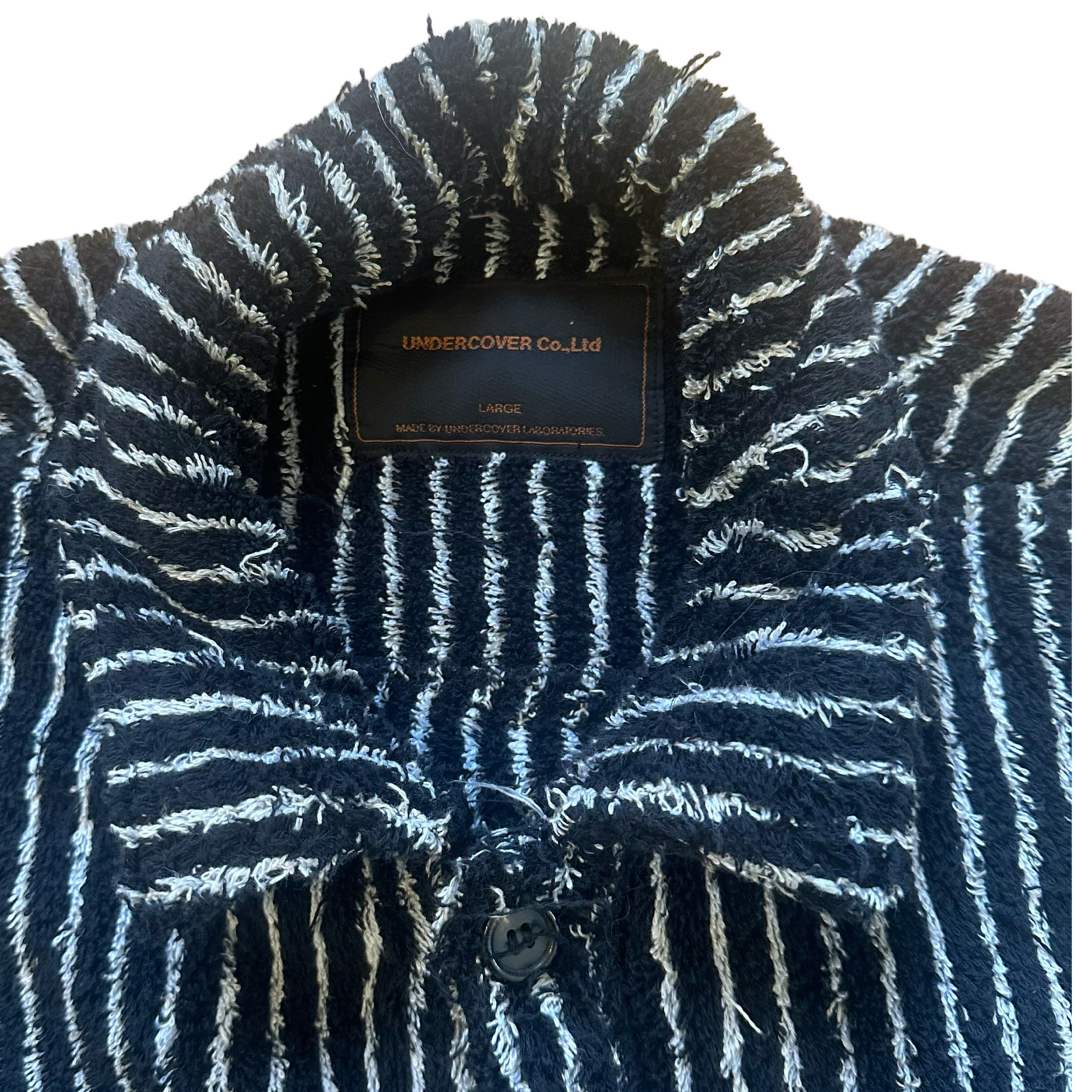 Coup de Grace - Undercover Terry Cloth ‘Scab/Ethnic Print’ Trucker SS03 Sz Large - 2