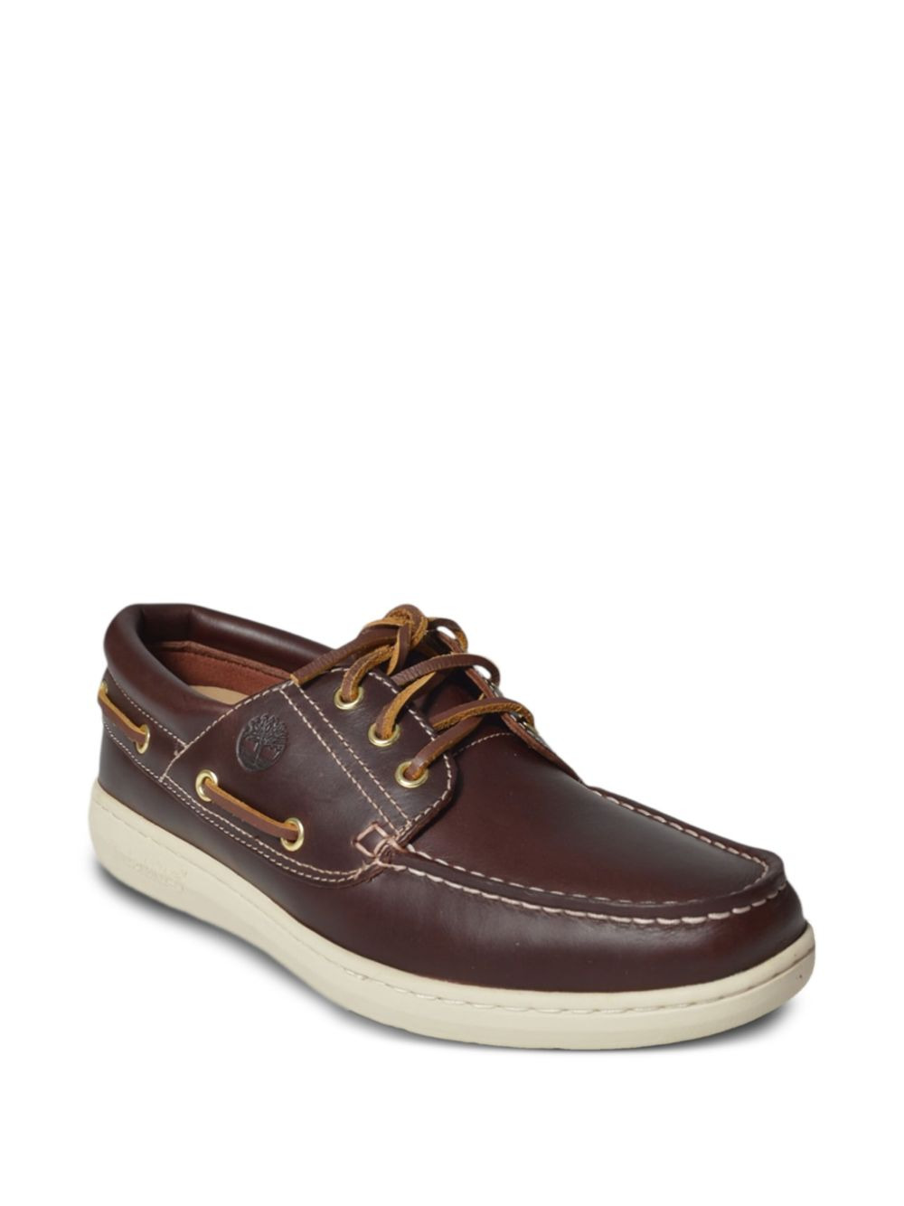 leather lace-up loafers - 2