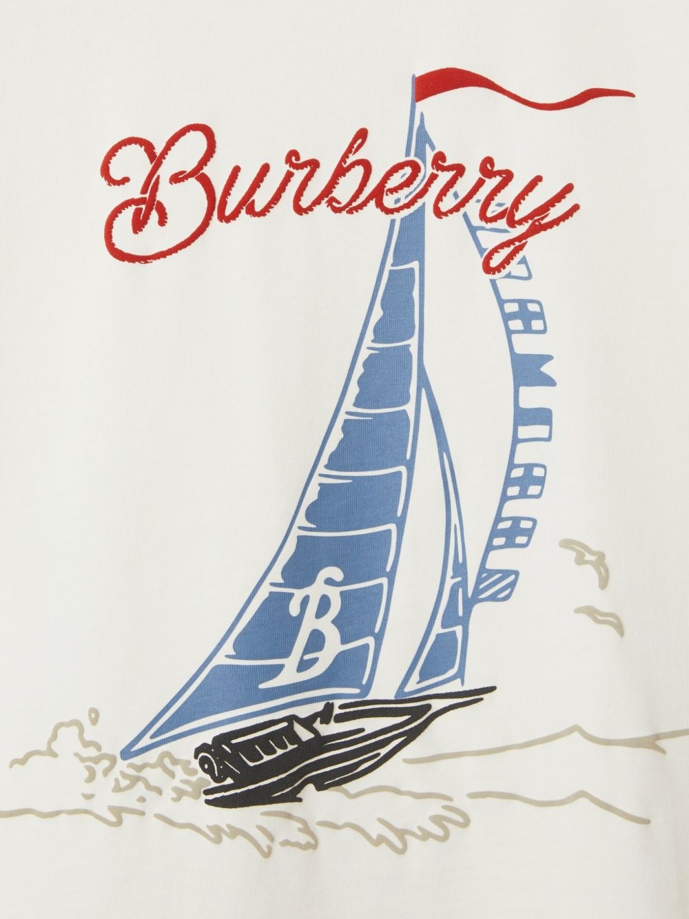 Sailboat-print cotton T-shirt - 2
