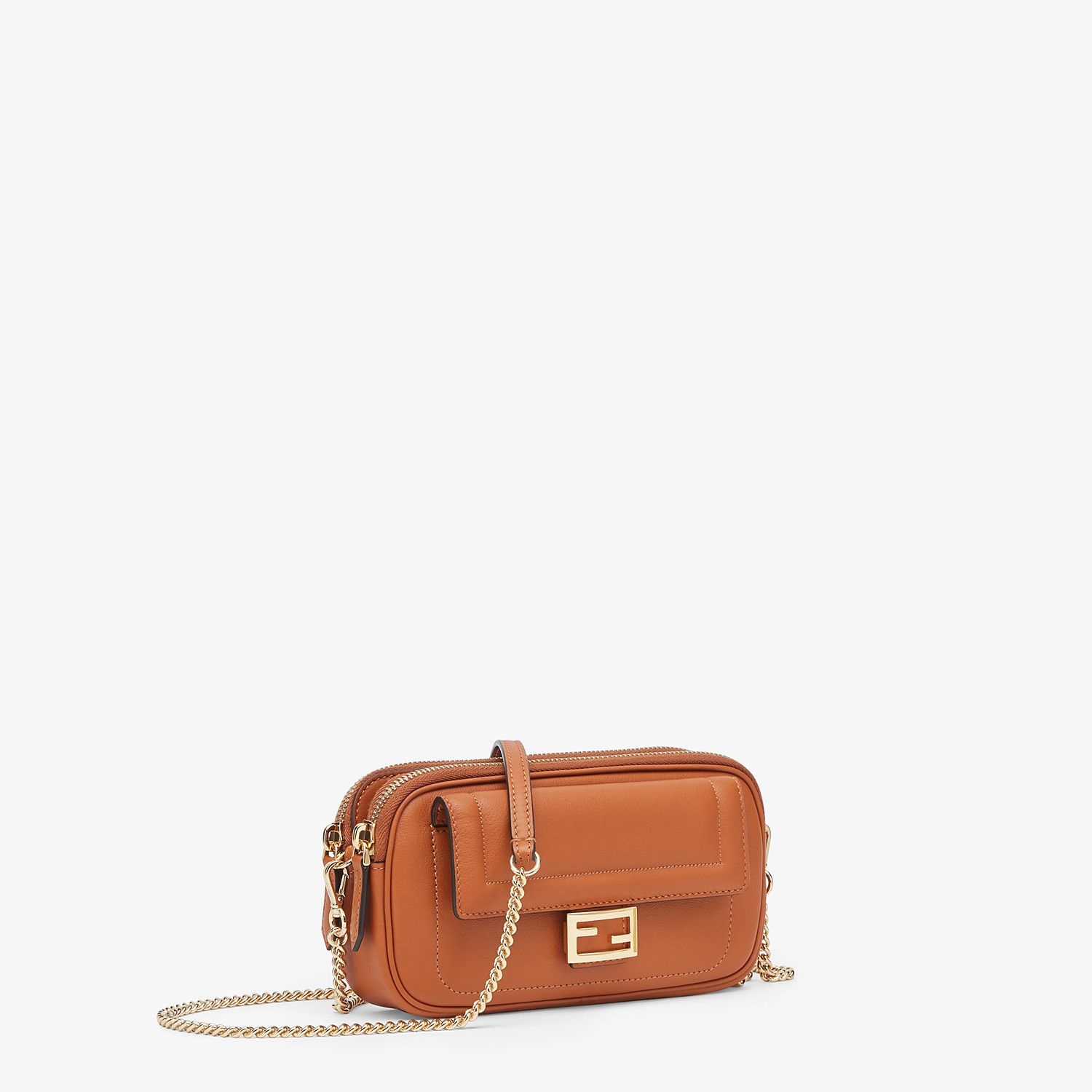 Brown leather mini bag - 3